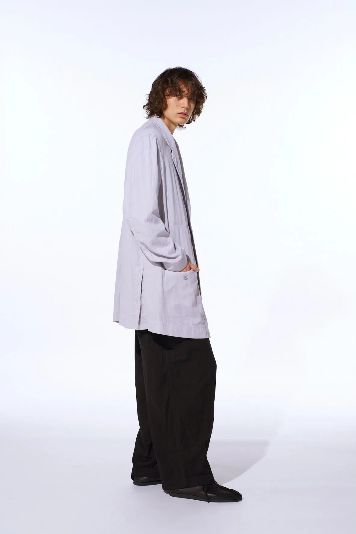 Double Gauze Long Work Jacket sold by Yohji Yamamoto product image thumbnail 5