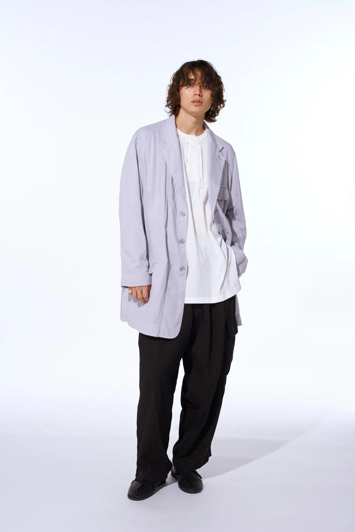 Double Gauze Long Work Jacket sold by Yohji Yamamoto product image thumbnail 2