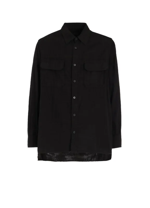 Double Gauze Dual-Pocket Utility Shirt sold by Yohji Yamamoto