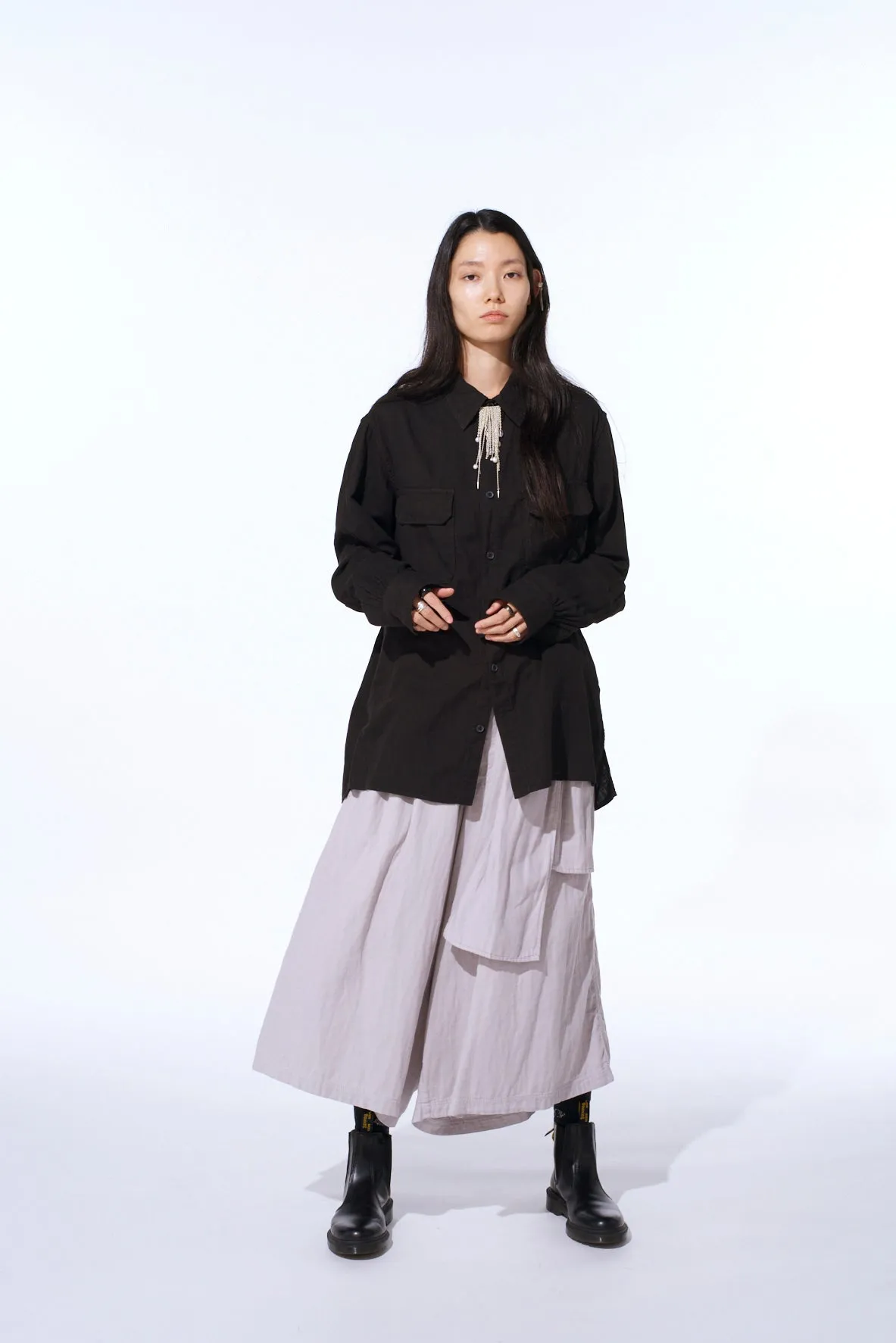 Double Gauze Dual-Pocket Utility Shirt sold by Yohji Yamamoto product image thumbnail 2