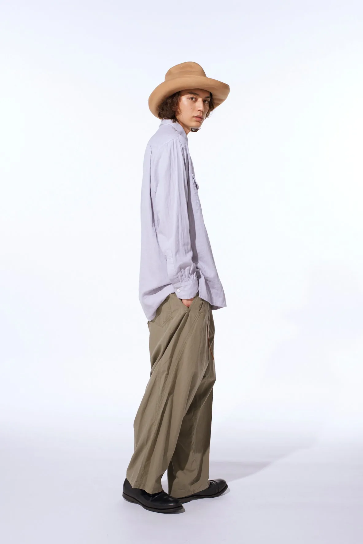 Double Gauze Dual-Pocket Utility Shirt sold by Yohji Yamamoto product image thumbnail 5