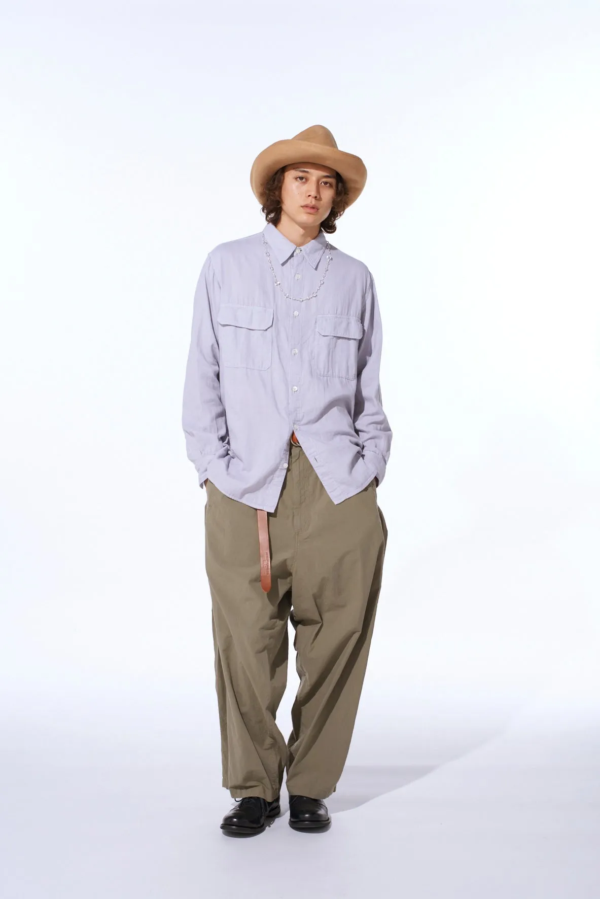 Double Gauze Dual-Pocket Utility Shirt sold by Yohji Yamamoto product image thumbnail 2