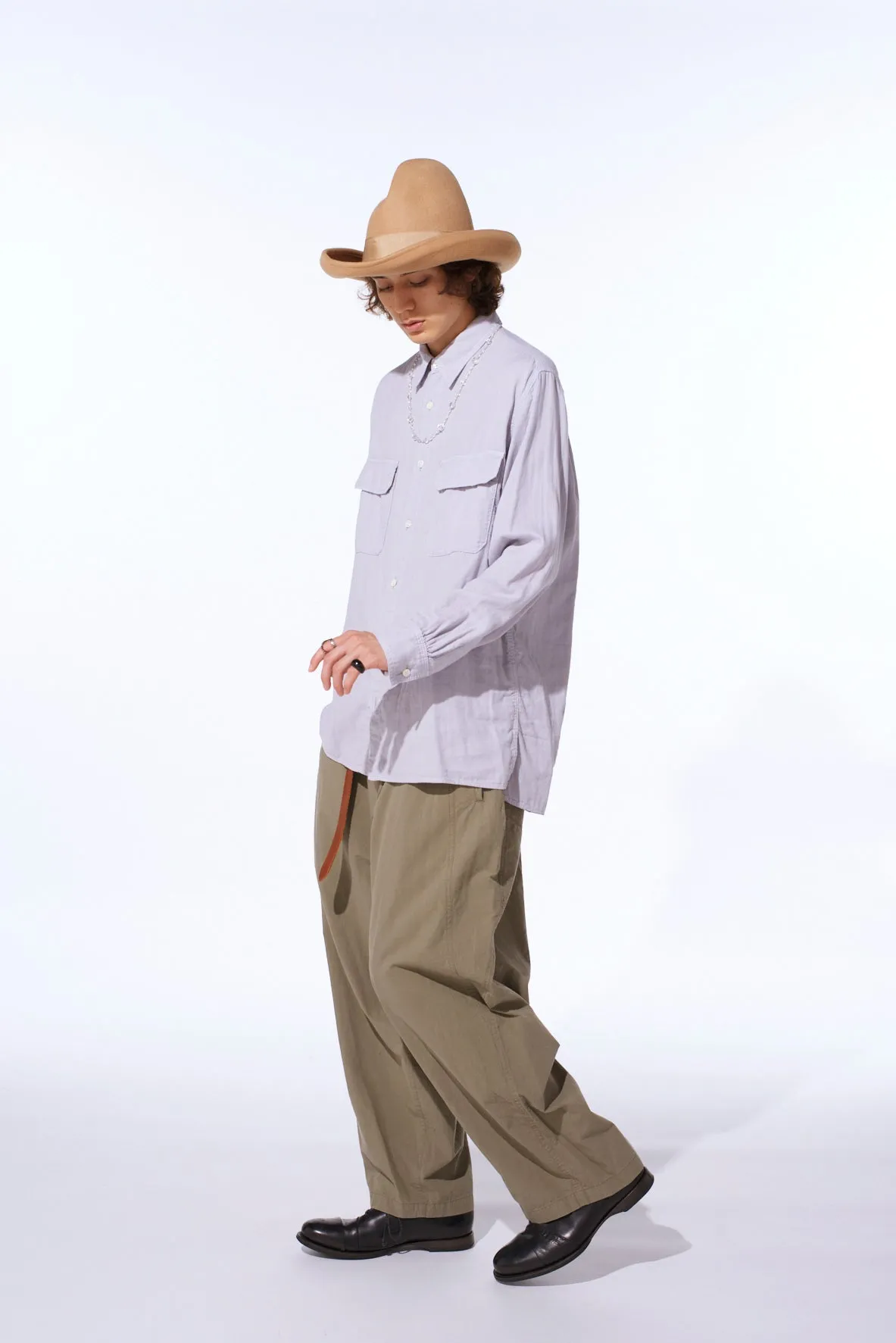 Double Gauze Dual-Pocket Utility Shirt sold by Yohji Yamamoto product image thumbnail 3