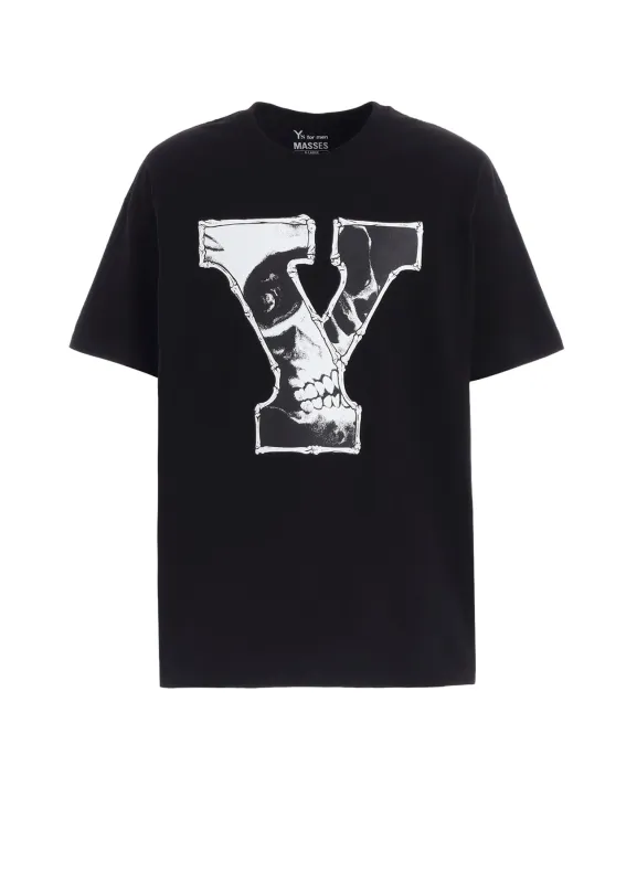 【Y's for men × MASSES】COTTON SINGLE PRINT ROUND NECK SHORT SLEEVE T sold by Yohji Yamamoto