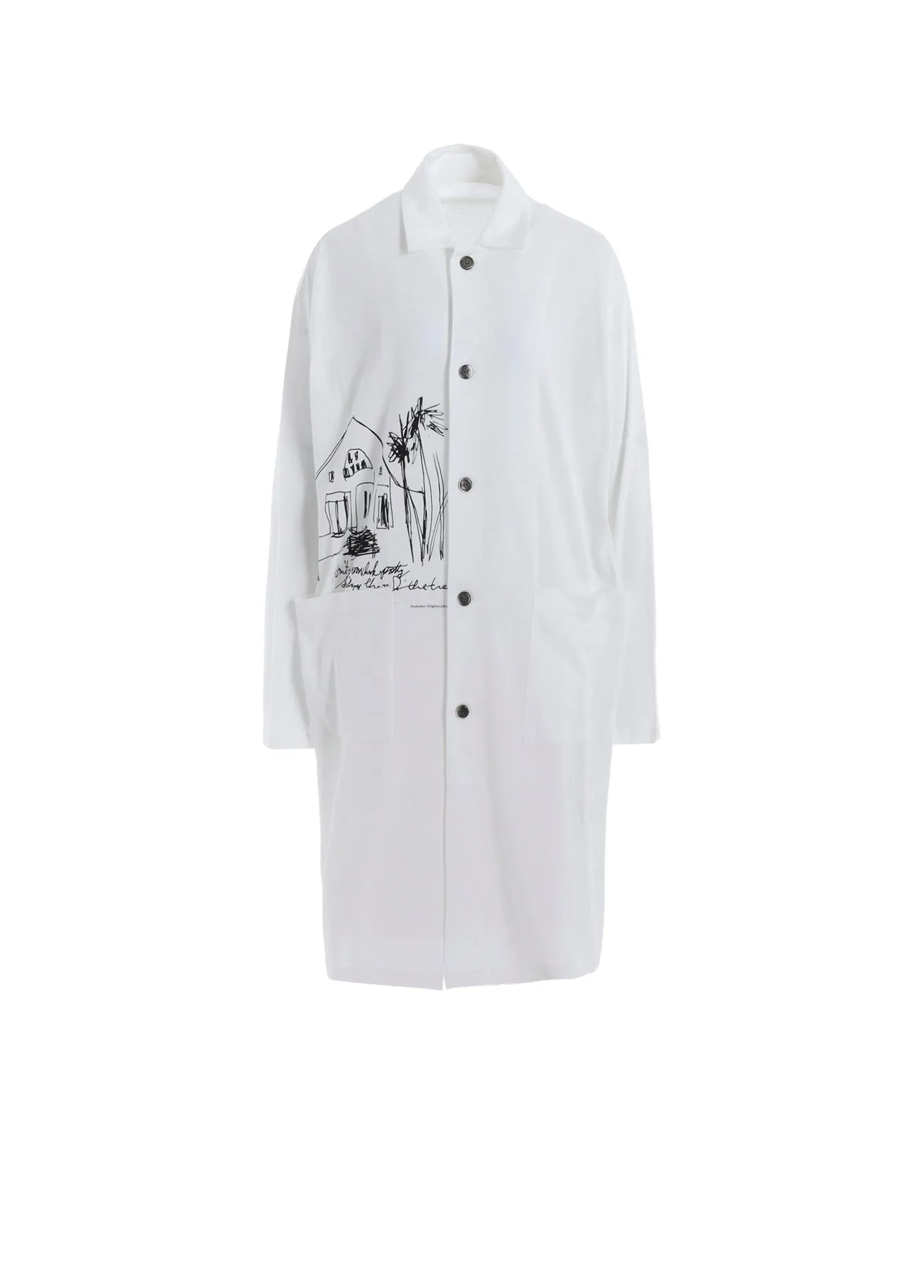COTTON RAYON JERSEY LONG SHIRT sold by Yohji Yamamoto
