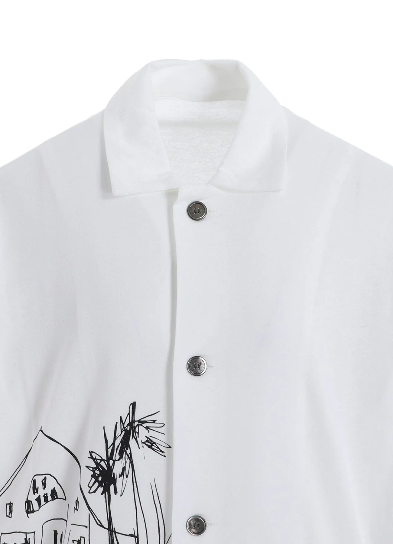 COTTON RAYON JERSEY LONG SHIRT sold by Yohji Yamamoto product image thumbnail 5