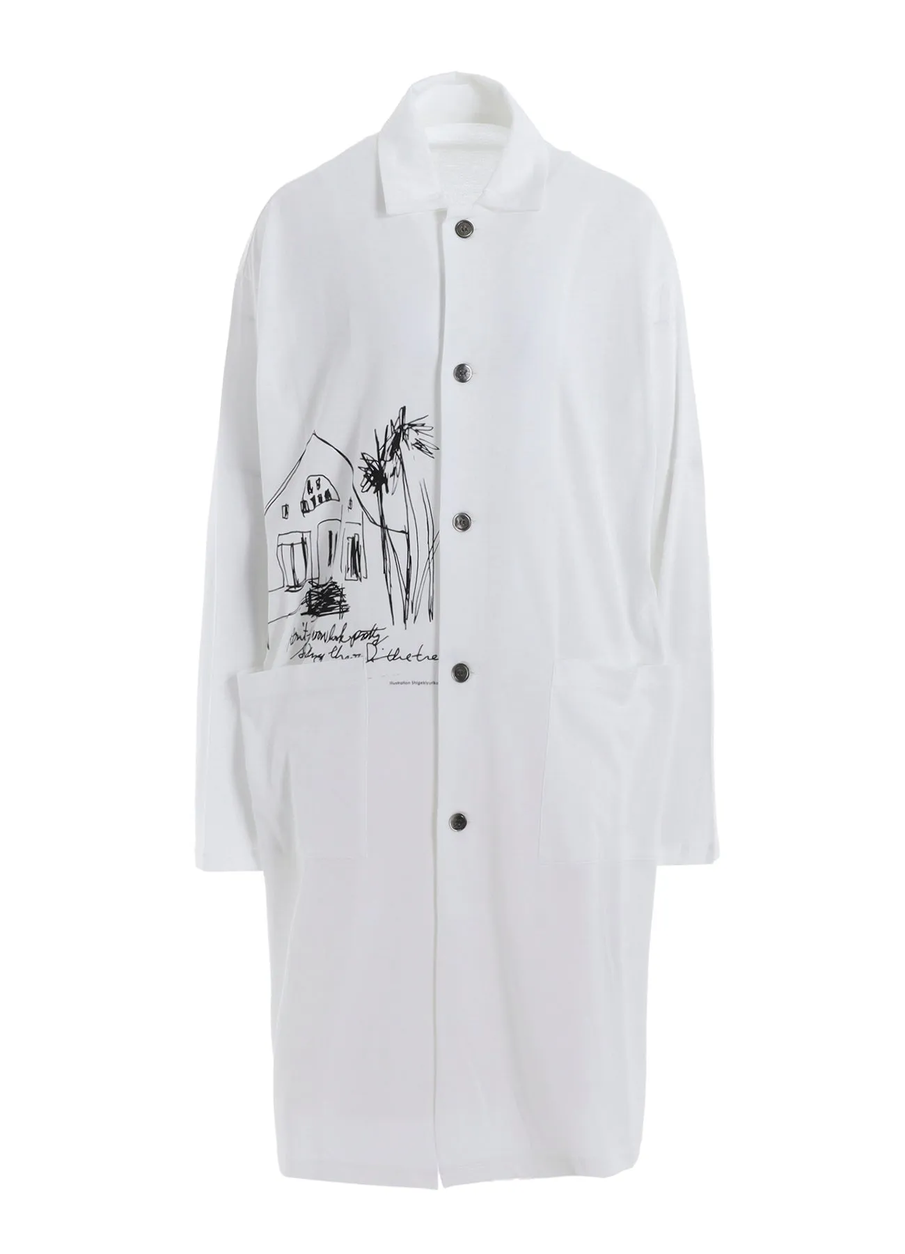 COTTON RAYON JERSEY LONG SHIRT sold by Yohji Yamamoto product image thumbnail 2