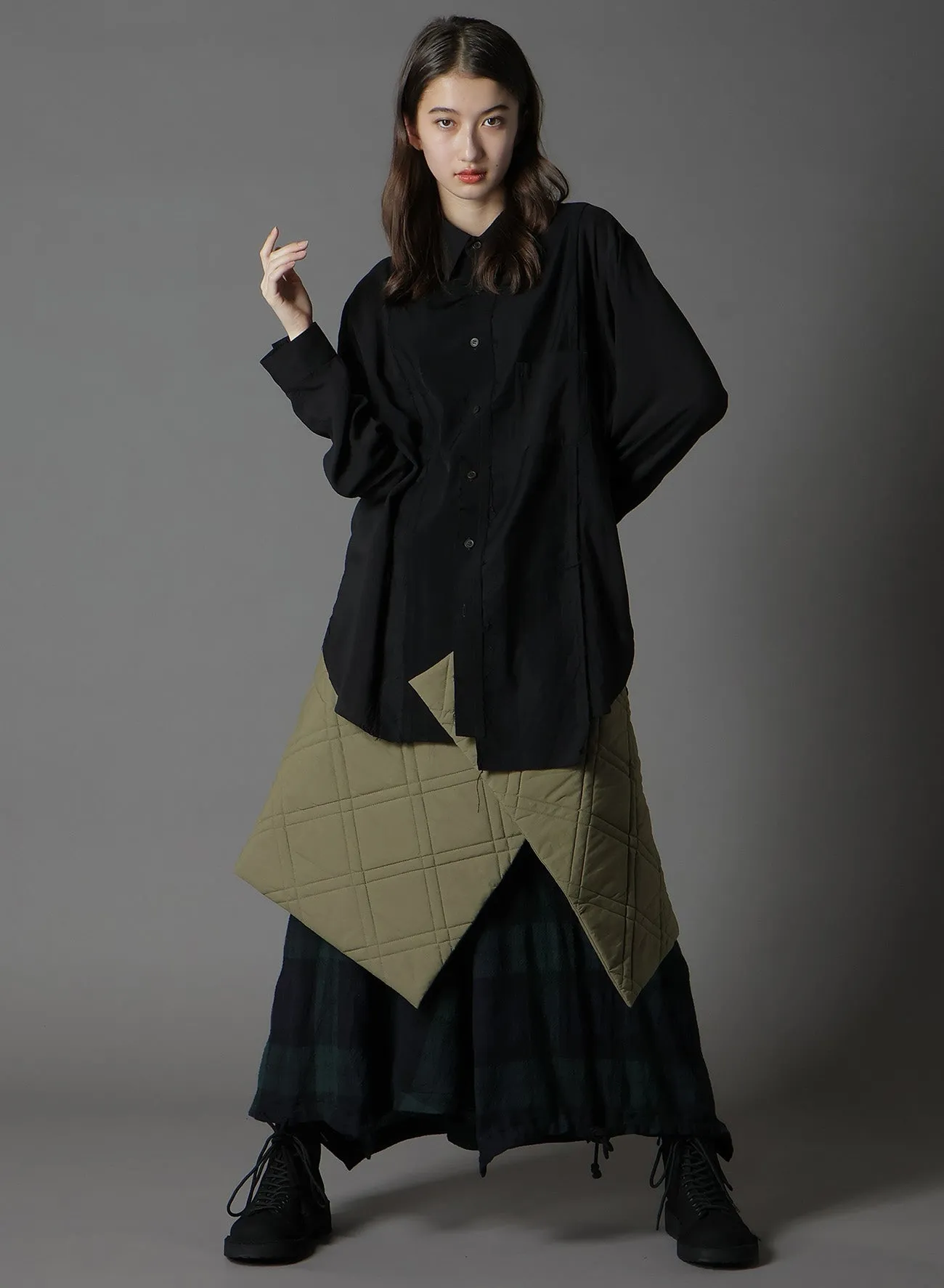 COTTON TYPEWRITER PADDED SCARF sold by Yohji Yamamoto product image thumbnail 3