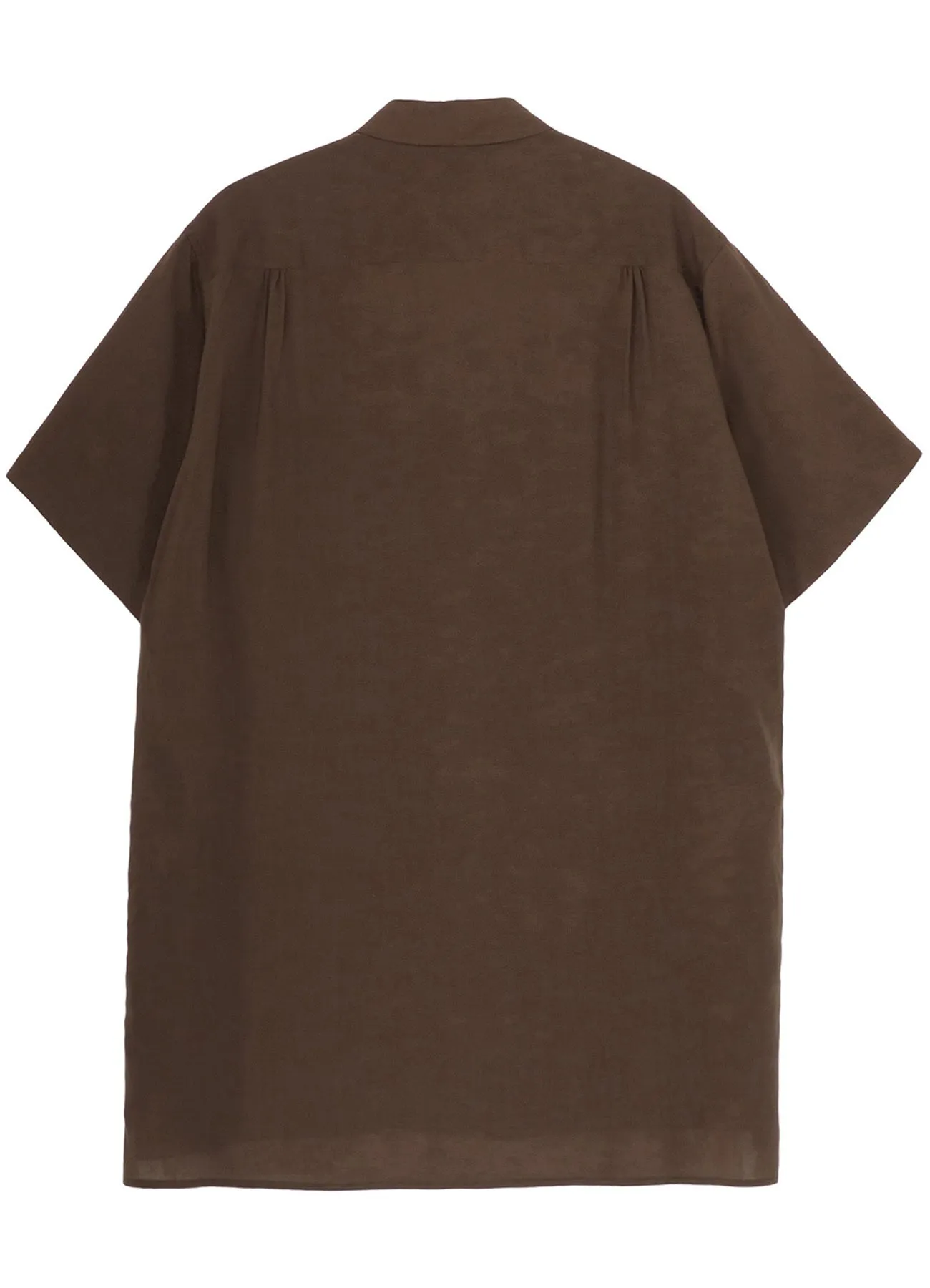 CELLULOSE LAWN PARALLEL PANEL FLAP SHORT SLEEVED SHIRT sold by Yohji Yamamoto product image thumbnail 3