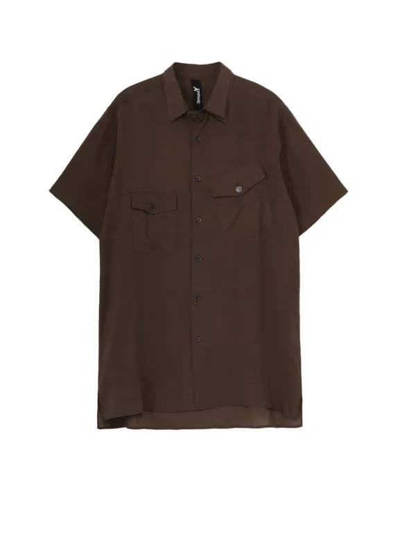 CELLULOSE LAWN DOUBLE COLLAR SLANTED POCKET SHIRT sold by Yohji Yamamoto