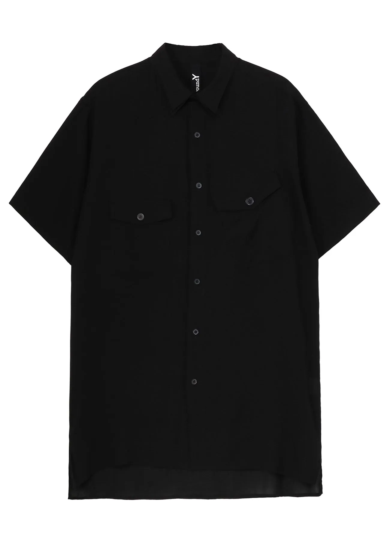 CELLULOSE LAWN DOUBLE COLLAR SLANTED POCKET SHIRT sold by Yohji Yamamoto product image thumbnail 2