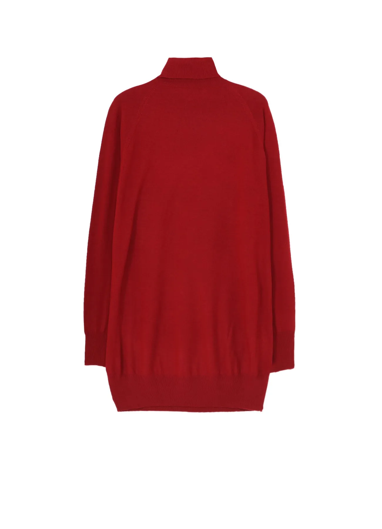 MERINO WOOL LEFT ZIPPER RAGLAN SLEEVE TURTLENECK sold by Yohji Yamamoto