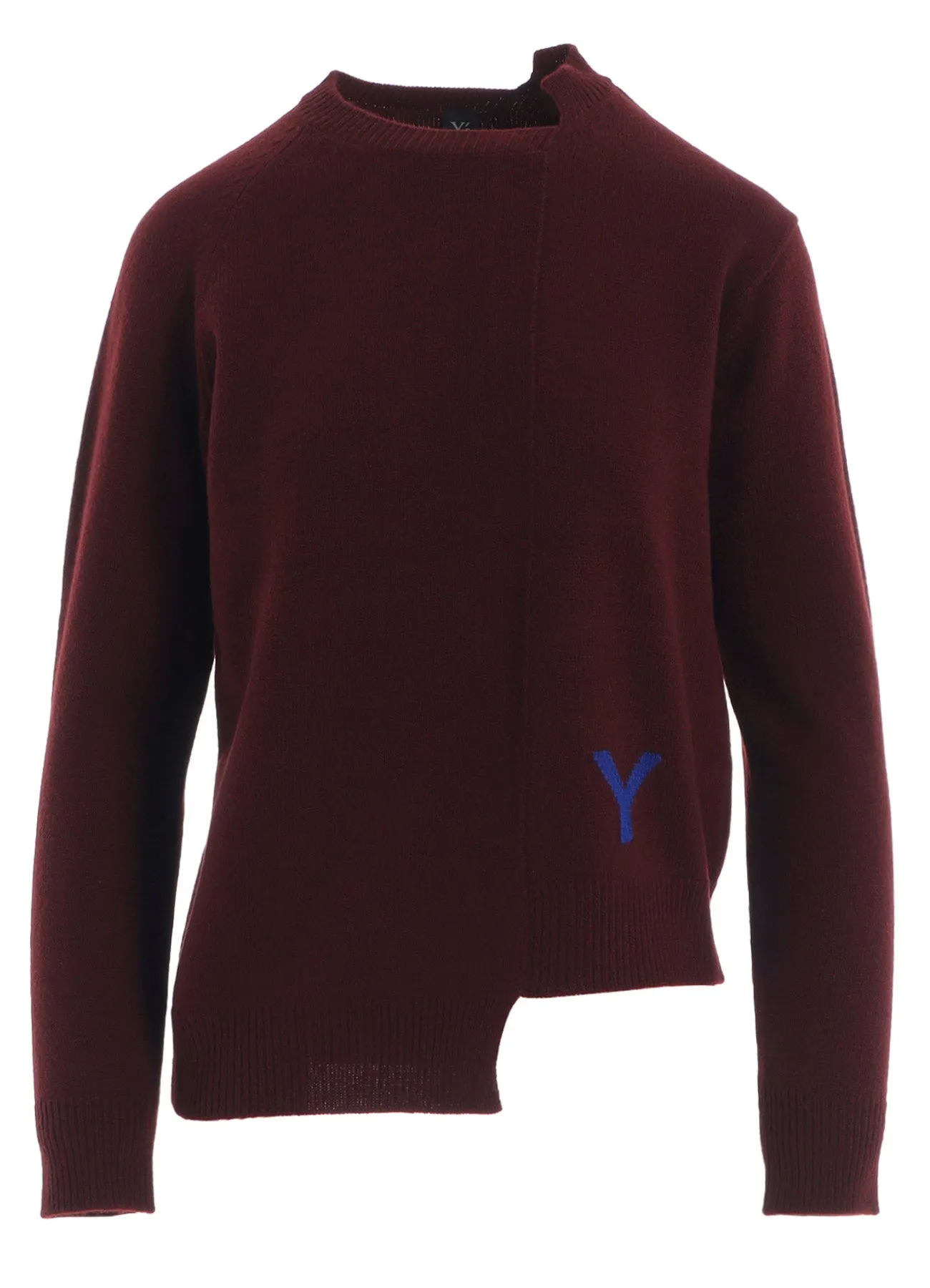 INTARSIA ASYMMETERIC PULLOVER sold by Yohji Yamamoto product image thumbnail 2