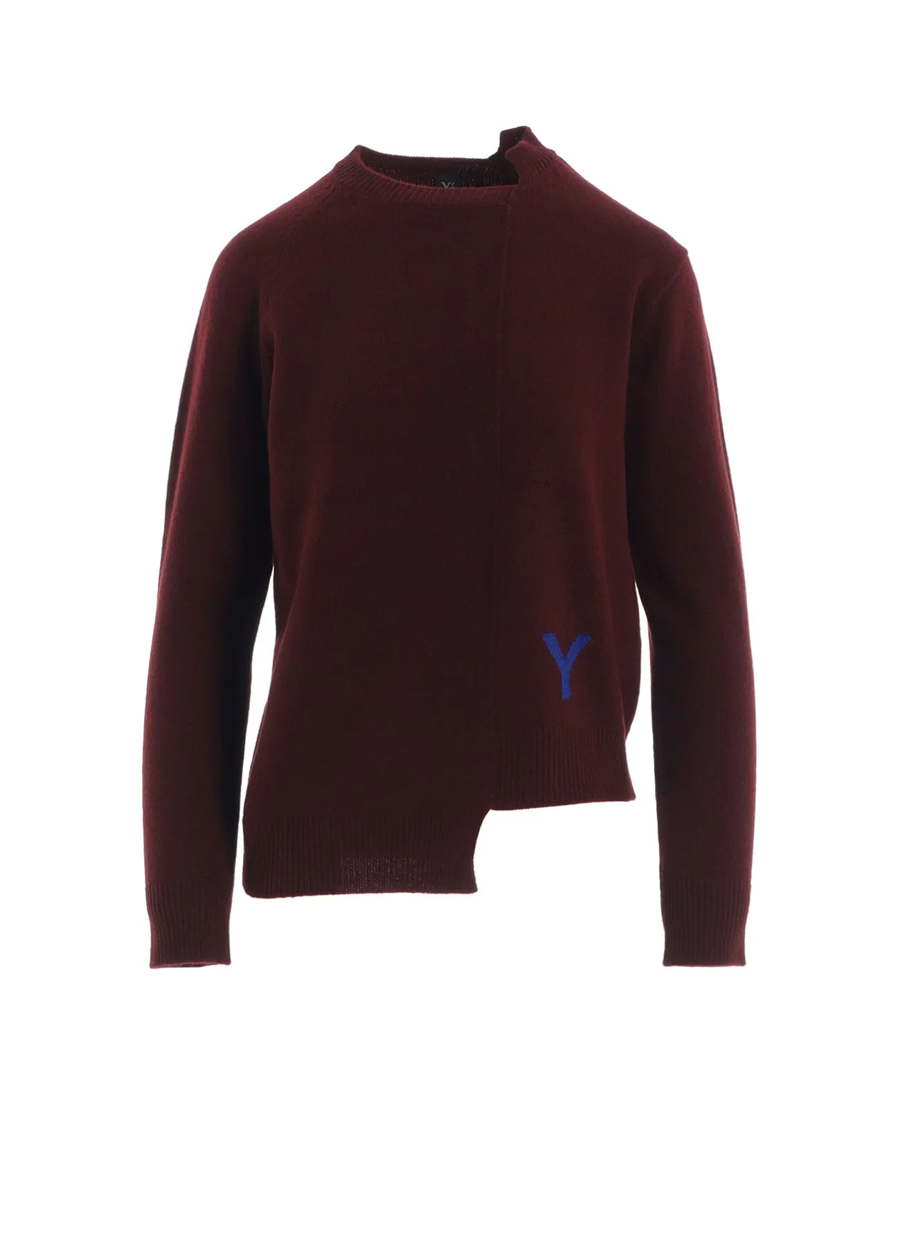 INTARSIA ASYMMETERIC PULLOVER sold by Yohji Yamamoto