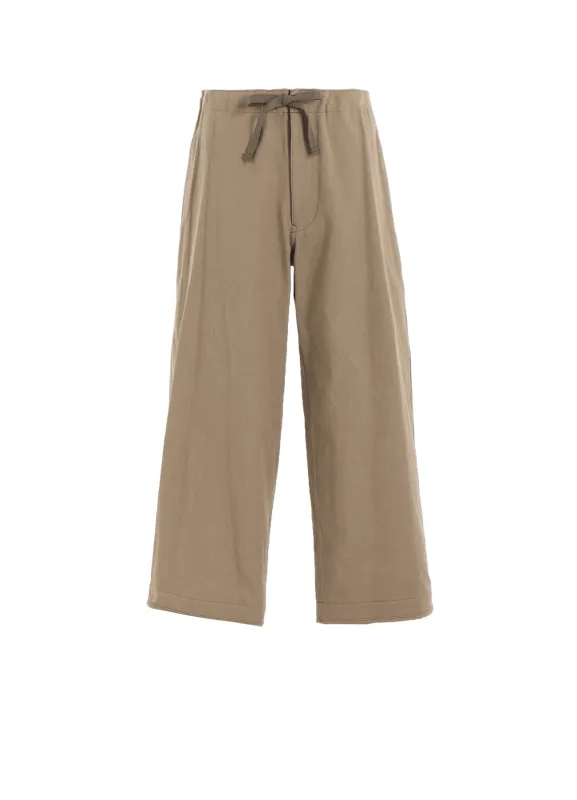 COTTON LINEN TWILL STRAIGHT PANTS made by Yohji Yamamoto