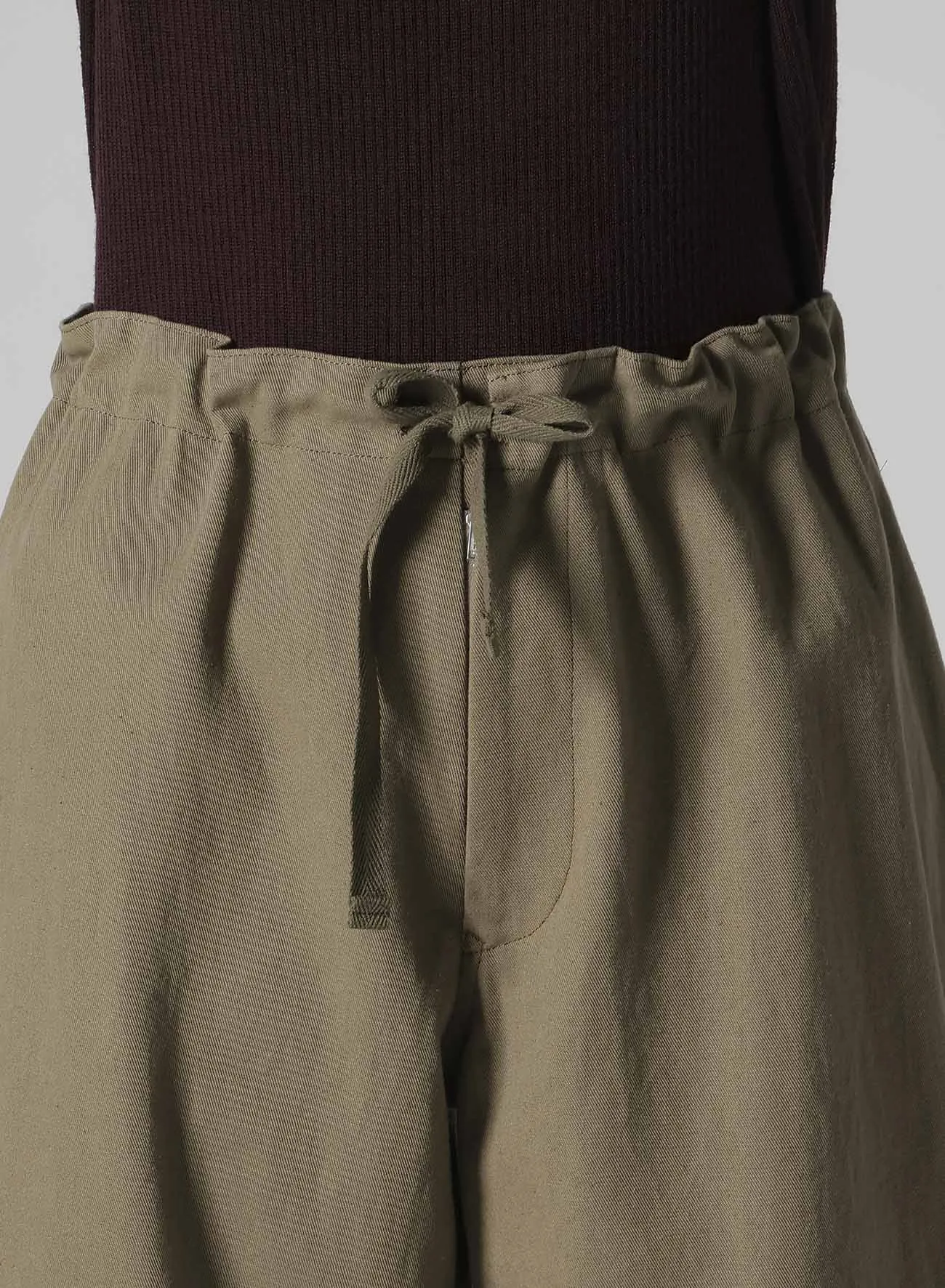 COTTON LINEN TWILL STRAIGHT PANTS sold by Yohji Yamamoto product image thumbnail 5