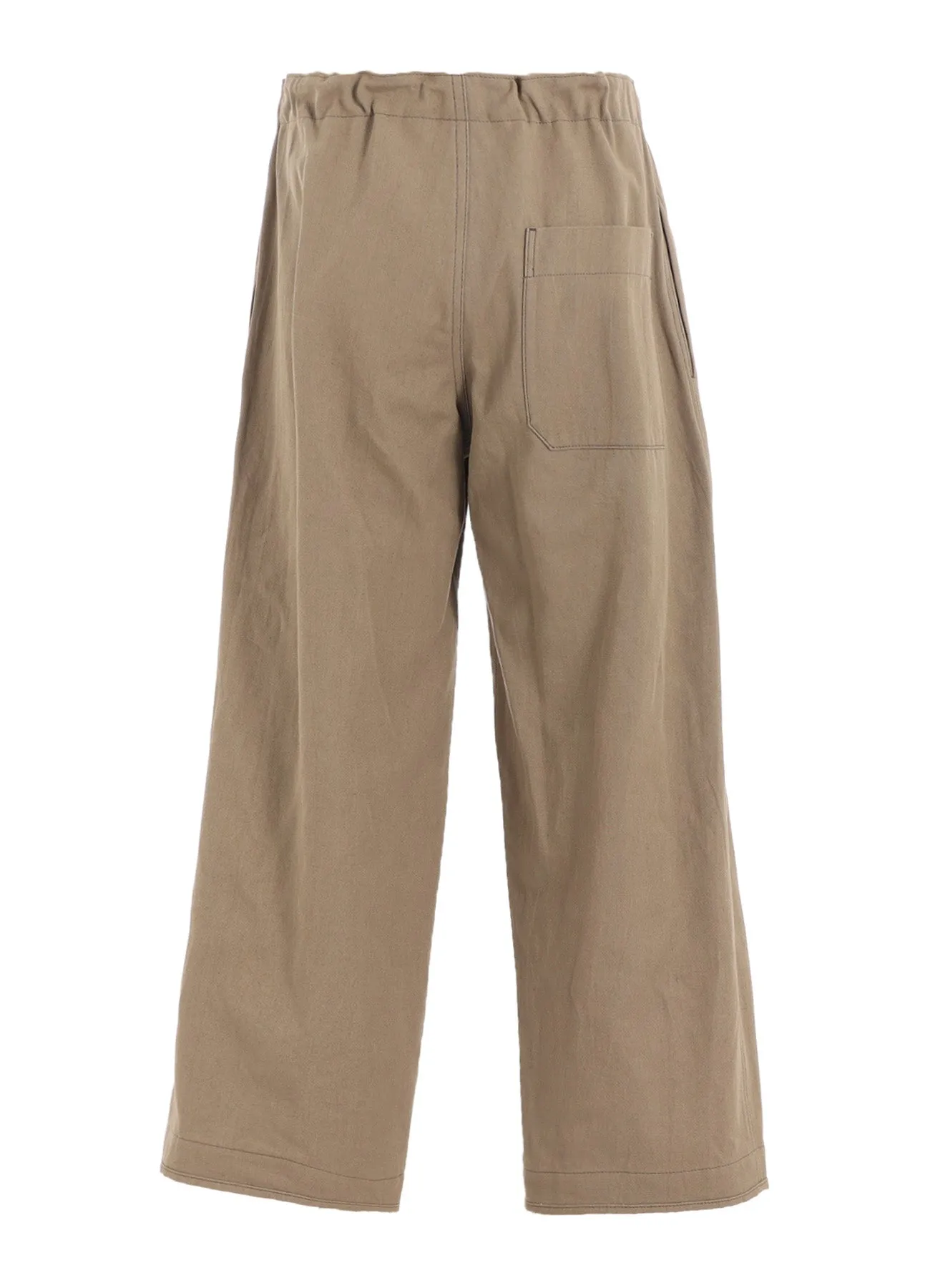 COTTON LINEN TWILL STRAIGHT PANTS sold by Yohji Yamamoto product image thumbnail 3