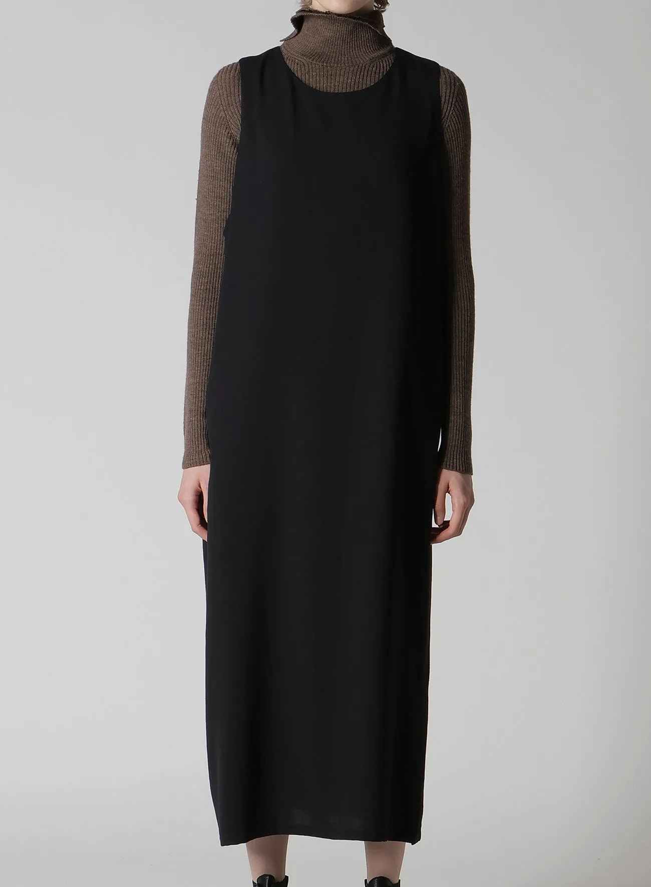 WOOL SERGE SLEEVELESS DRESS sold by Yohji Yamamoto product image thumbnail 4