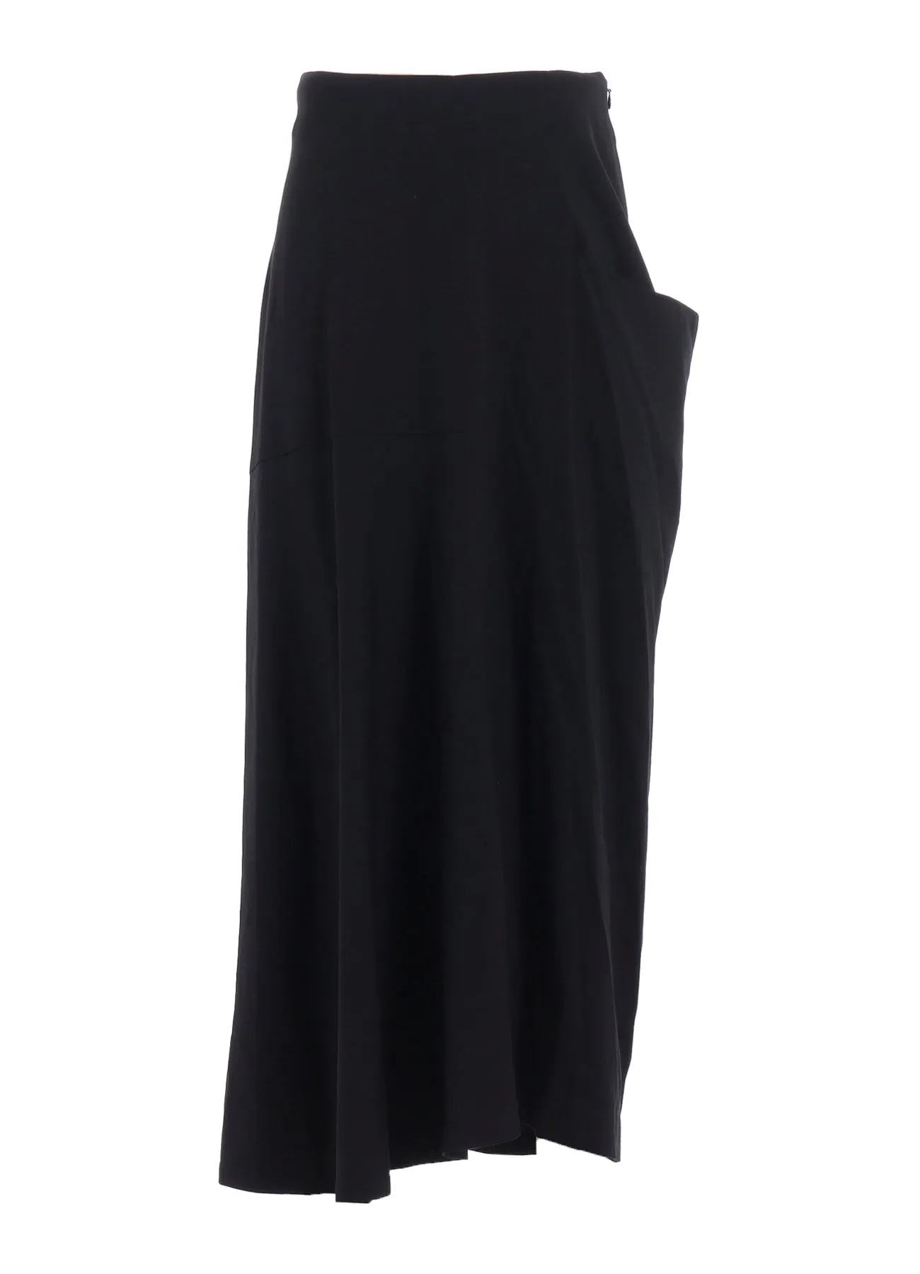 WOOL BLEND TWILL DRAPE SKIRT sold by Yohji Yamamoto product image thumbnail 2