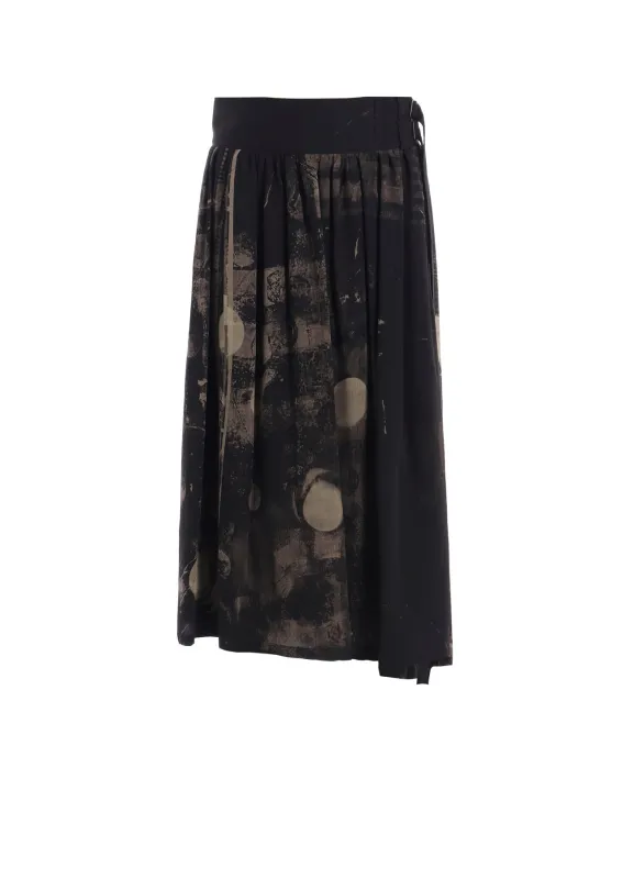 DUNGEREE TWILL ASYMMETRIC GATHER SKIRT sold by Yohji Yamamoto