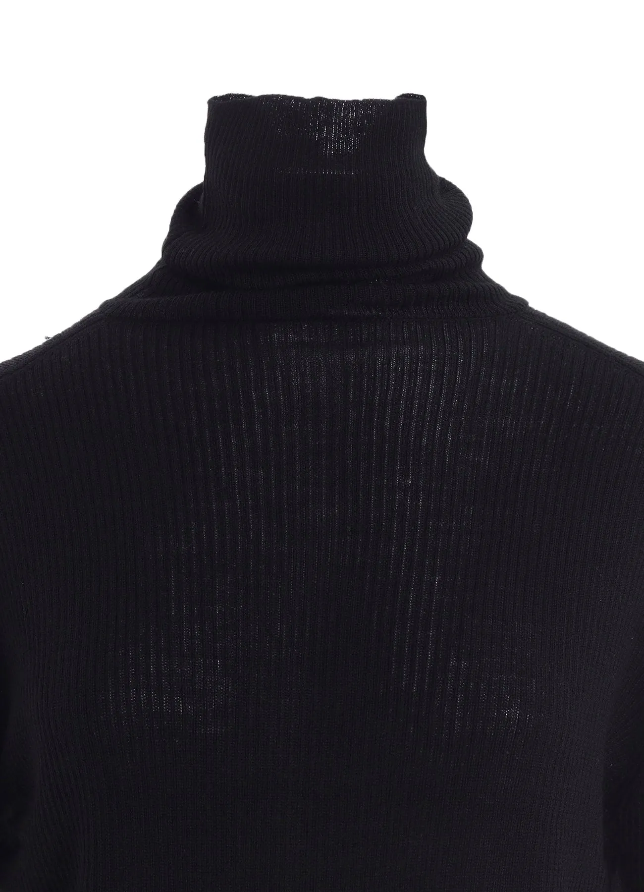 RIB HIGH NECK KNIT sold by Yohji Yamamoto product image thumbnail 5