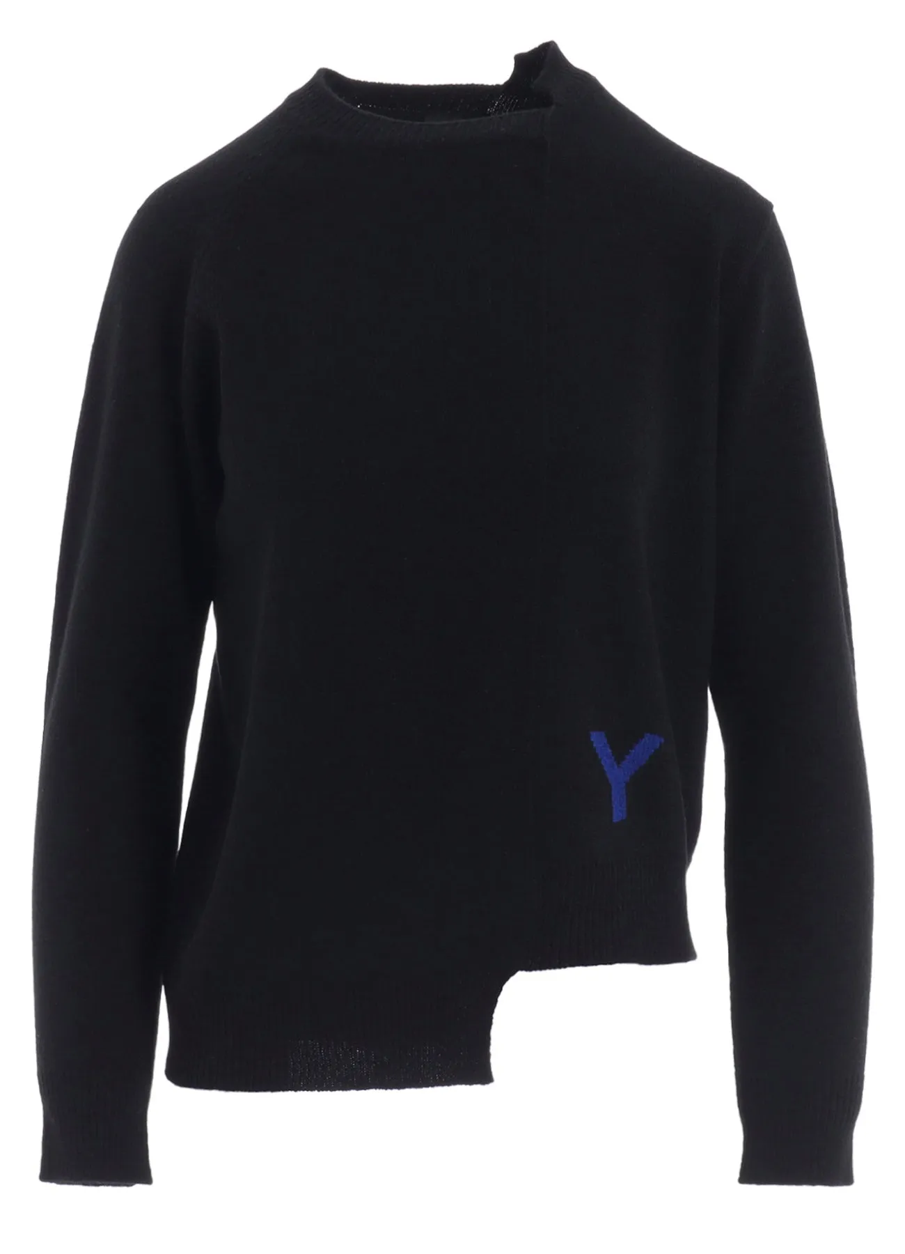 INTARSIA ASYMMETERIC PULLOVER sold by Yohji Yamamoto product image thumbnail 2