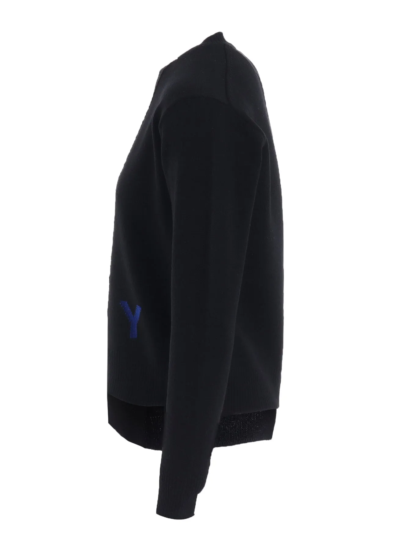 INTARSIA ASYMMETERIC PULLOVER sold by Yohji Yamamoto product image thumbnail 3