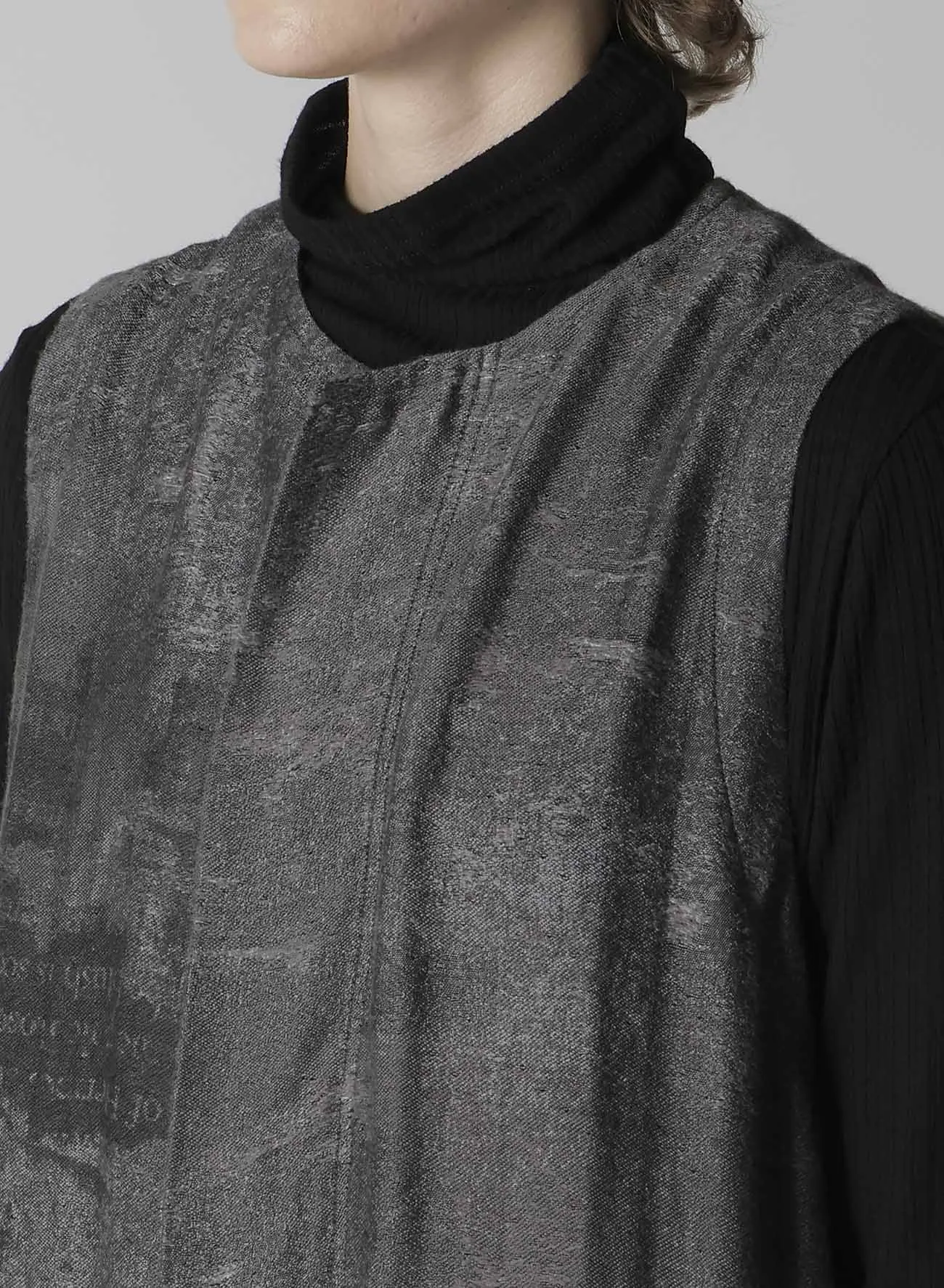 PATCH DESIGN PRINT FISH TAIL DRESS sold by Yohji Yamamoto product image thumbnail 5