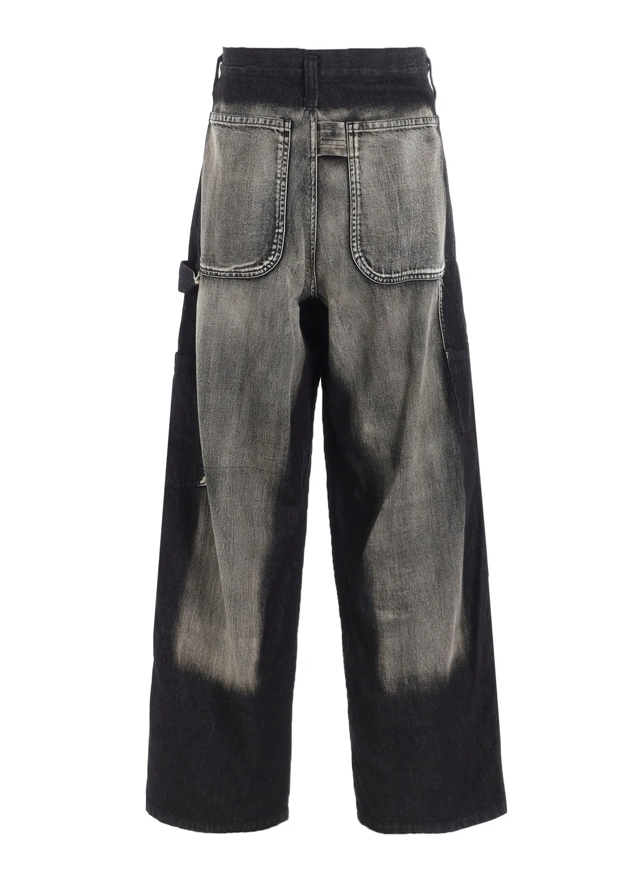SPOTTED DENIM WORK PANTS sold by Yohji Yamamoto product image thumbnail 4