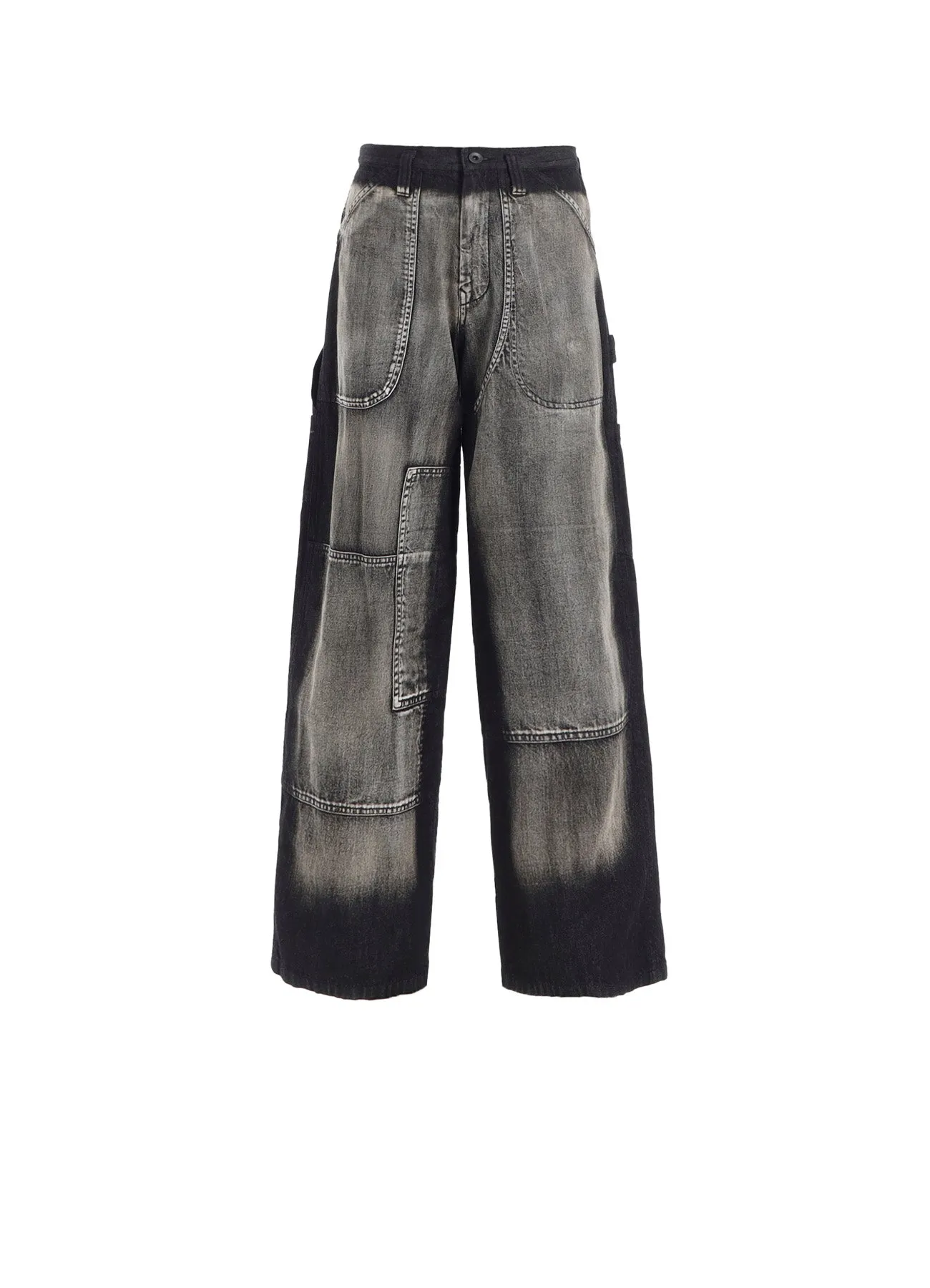 SPOTTED DENIM WORK PANTS sold by Yohji Yamamoto