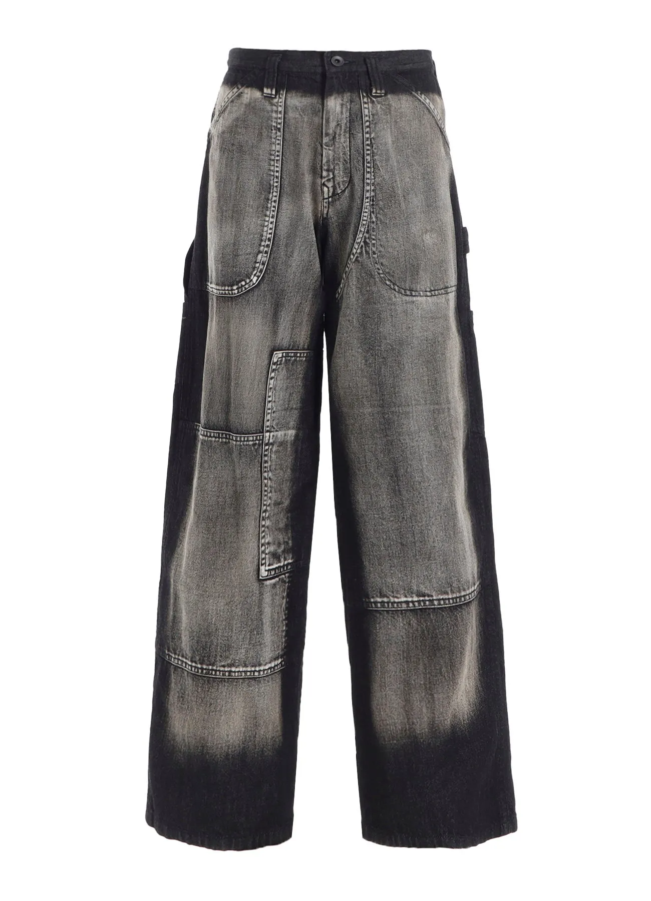 SPOTTED DENIM WORK PANTS sold by Yohji Yamamoto product image thumbnail 2