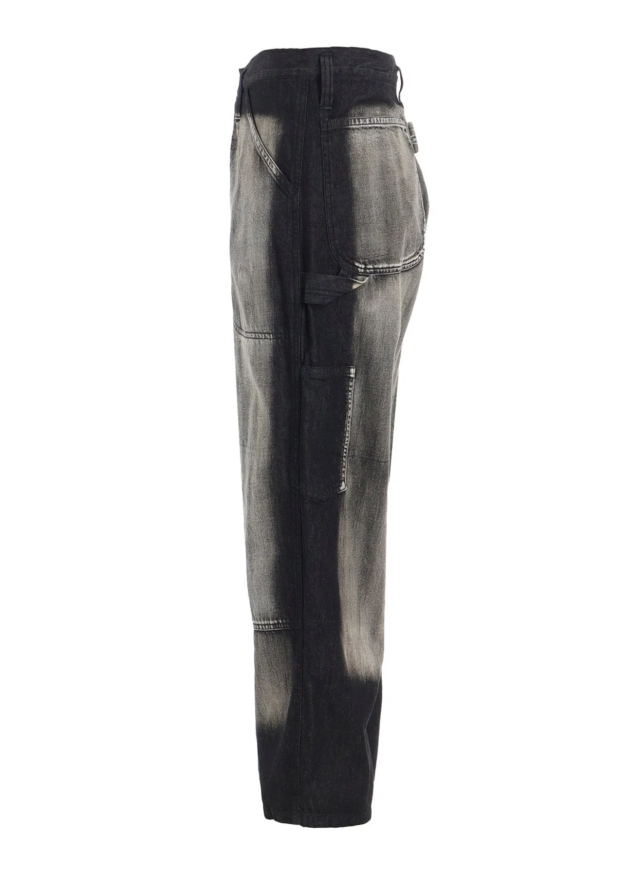 SPOTTED DENIM WORK PANTS sold by Yohji Yamamoto product image thumbnail 3