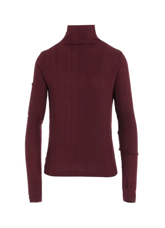 SOFT RANDOM RIB HIGH NECK T sold by Yohji Yamamoto