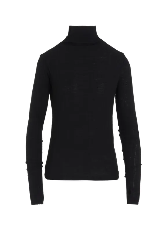 SOFT RANDOM RIB HIGH NECK T sold by Yohji Yamamoto