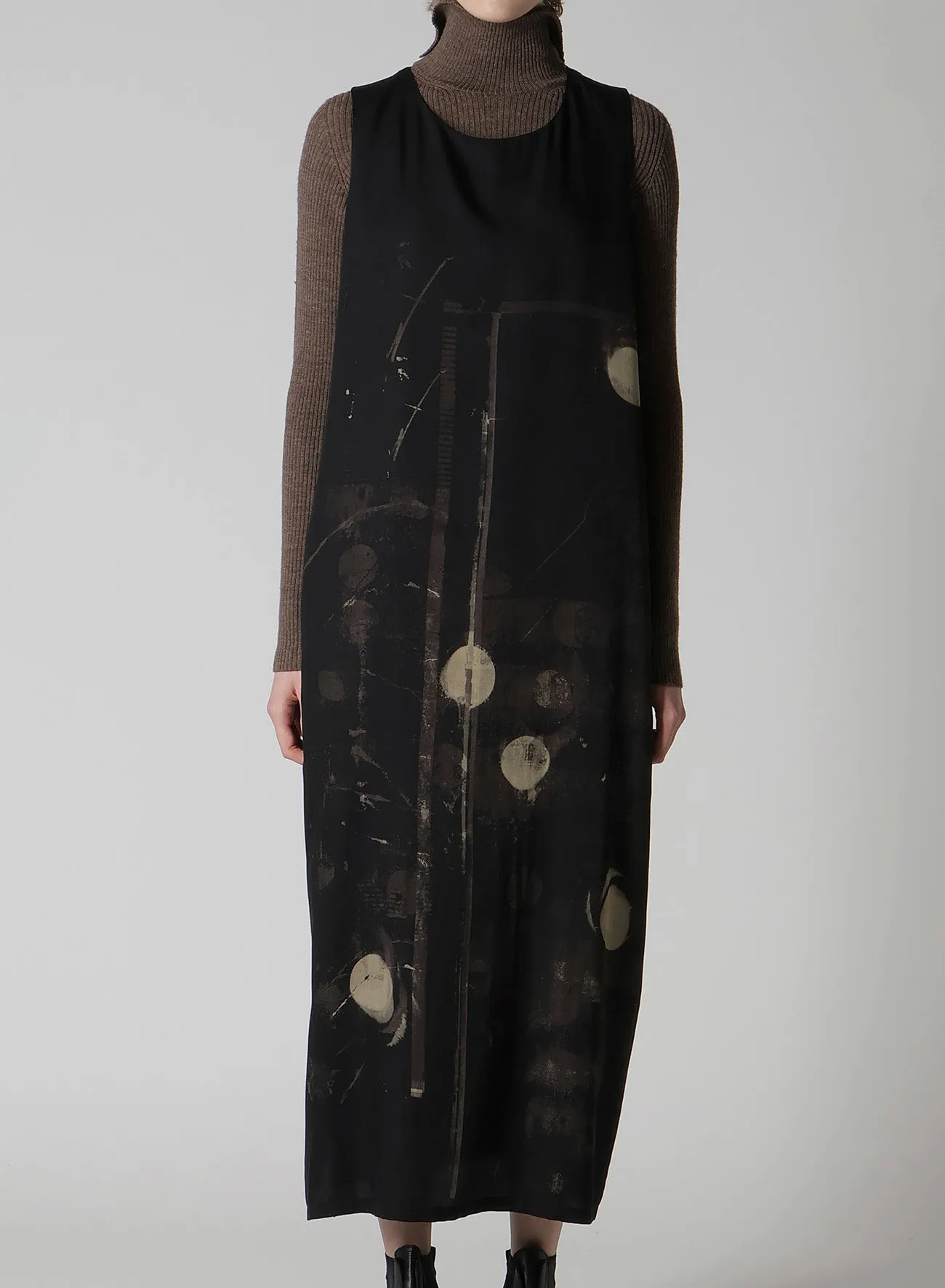 DUNGEREE TWILL SLEEVELESS DRESS sold by Yohji Yamamoto product image thumbnail 4