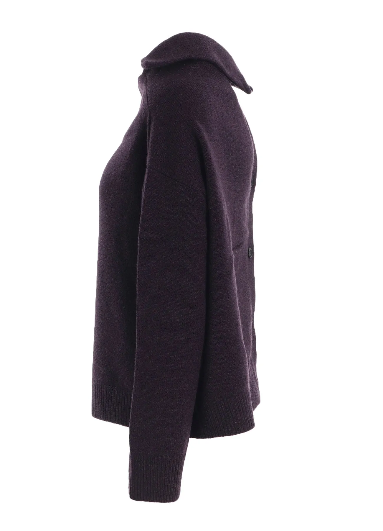 WOOL JERSEY ASYMMETRIC PULLOVER sold by Yohji Yamamoto product image thumbnail 3