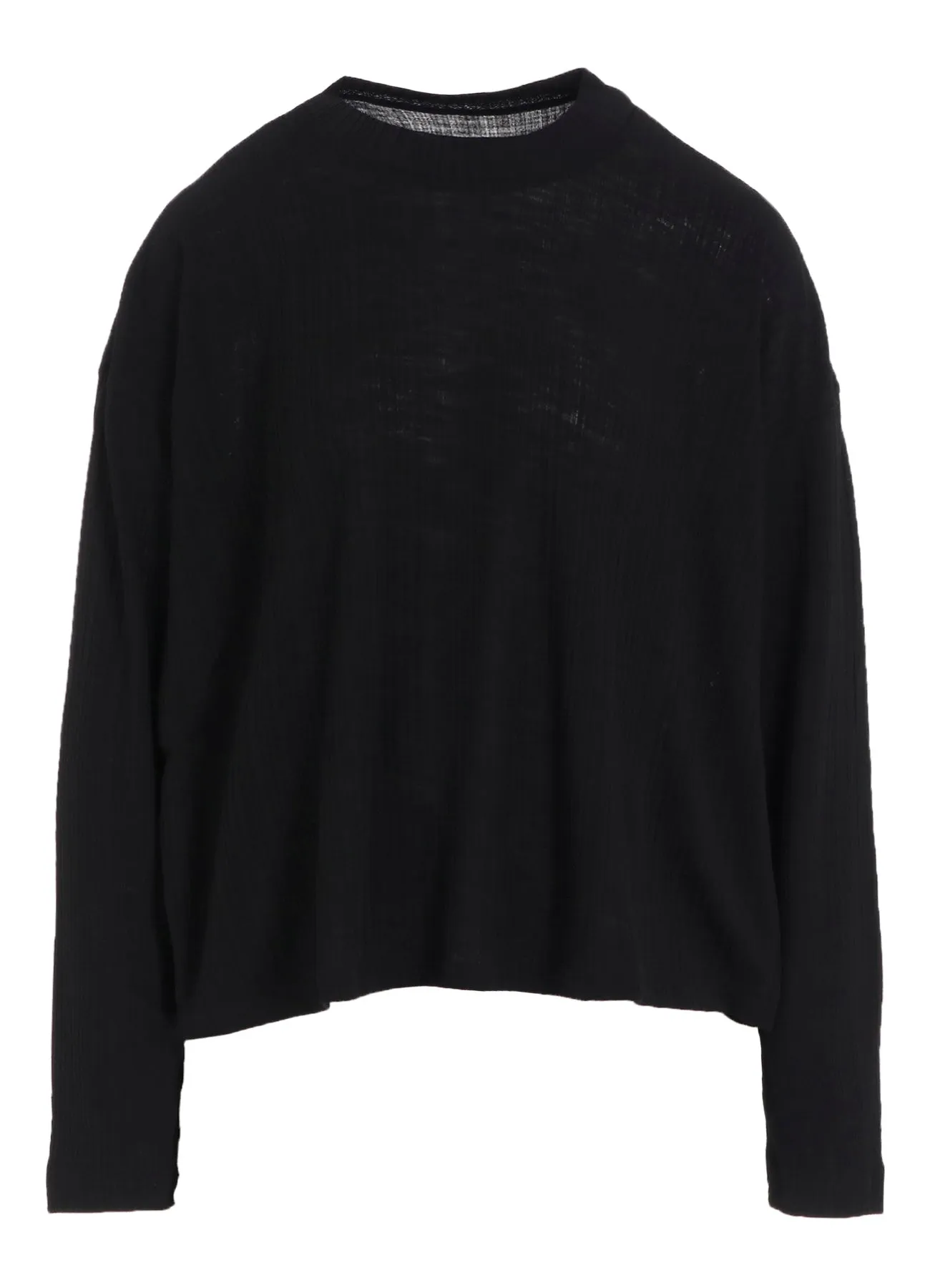 SOFT RANDOM RIB SHORT T sold by Yohji Yamamoto product image thumbnail 2