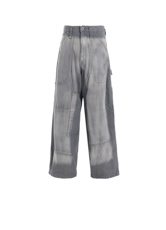 SPOTTED DENIM WORK PANTS sold by Yohji Yamamoto