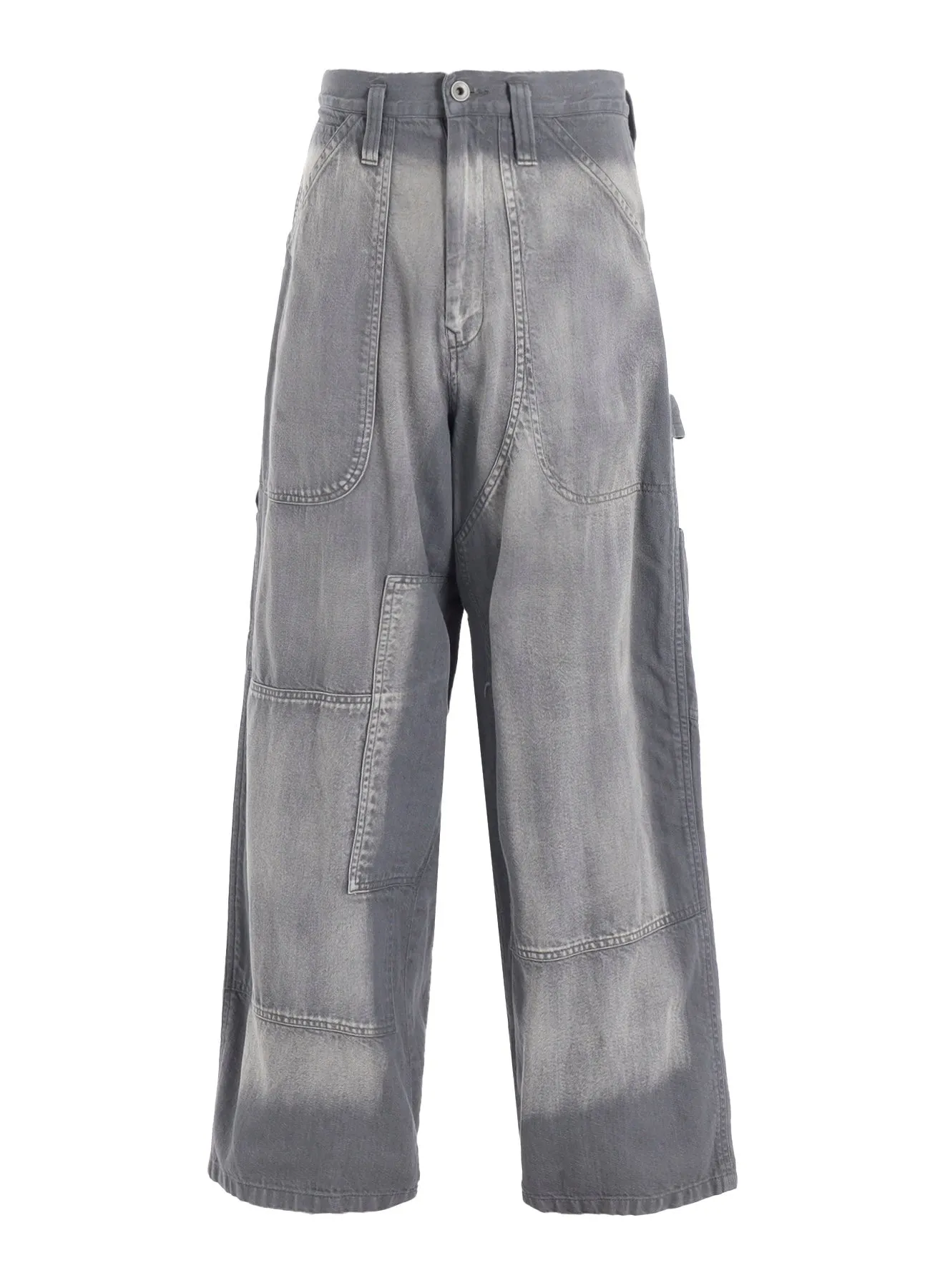 SPOTTED DENIM WORK PANTS sold by Yohji Yamamoto product image thumbnail 2