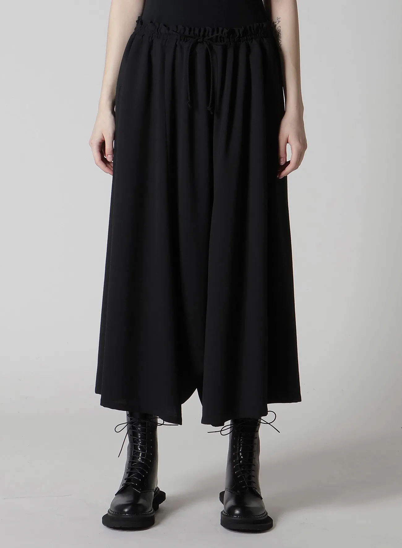WOOL SERGE GATHER PANTS sold by Yohji Yamamoto product image thumbnail 4