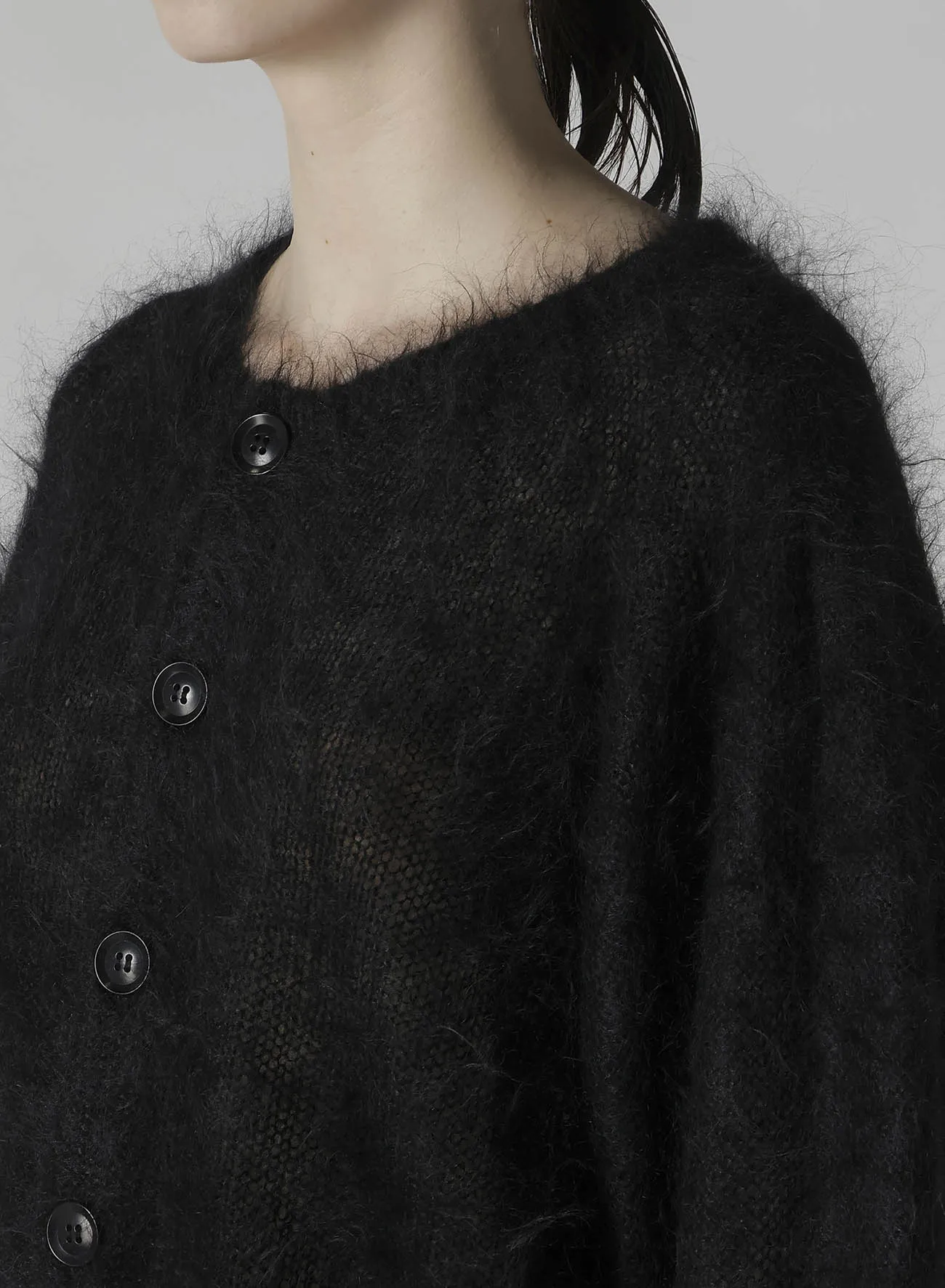 COLOR SCHEME MOHAIR CARDIGAN sold by Yohji Yamamoto product image thumbnail 5