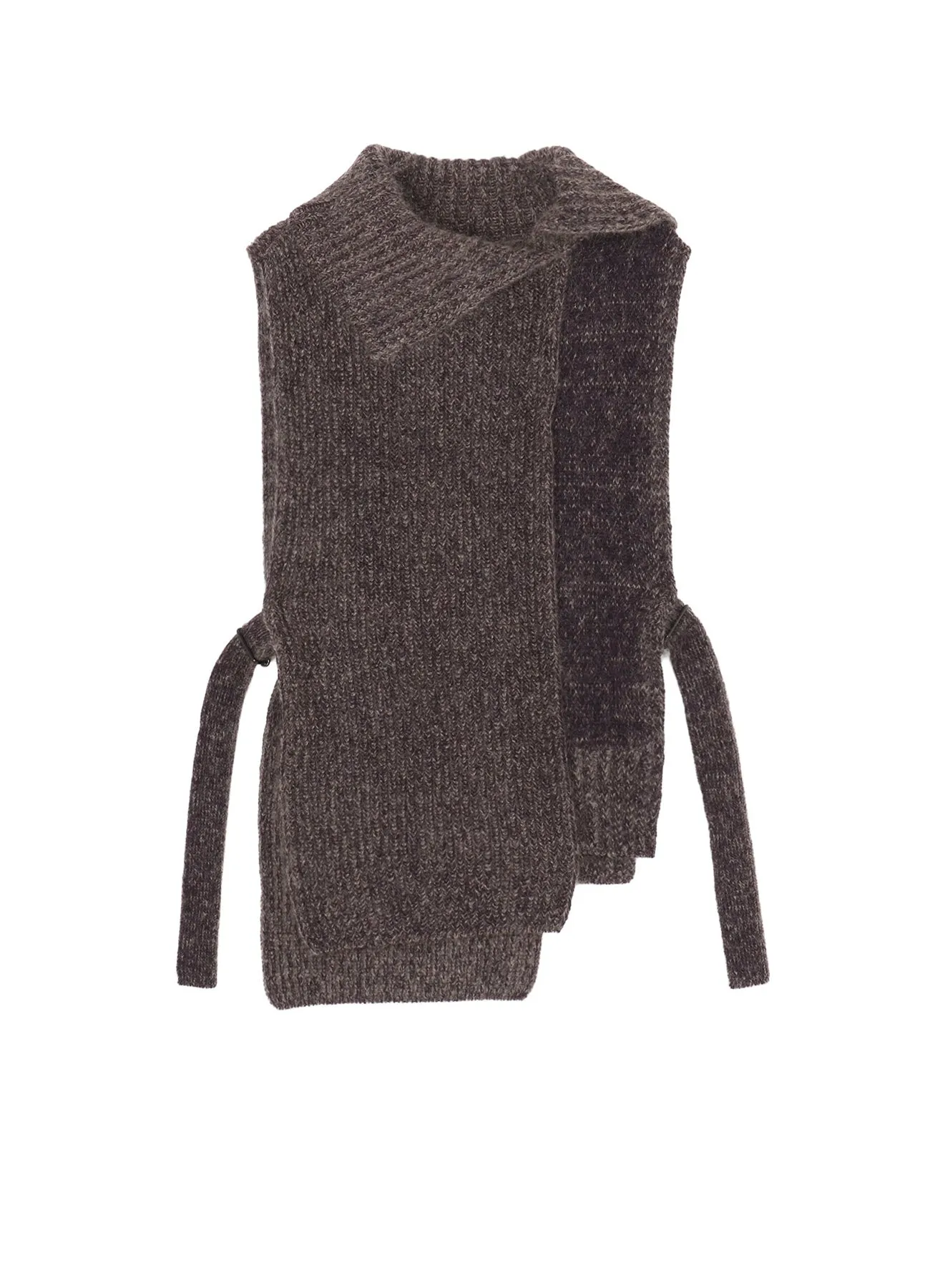 MOHAIR WOOL COMBINATION KNIT VEST sold by Yohji Yamamoto