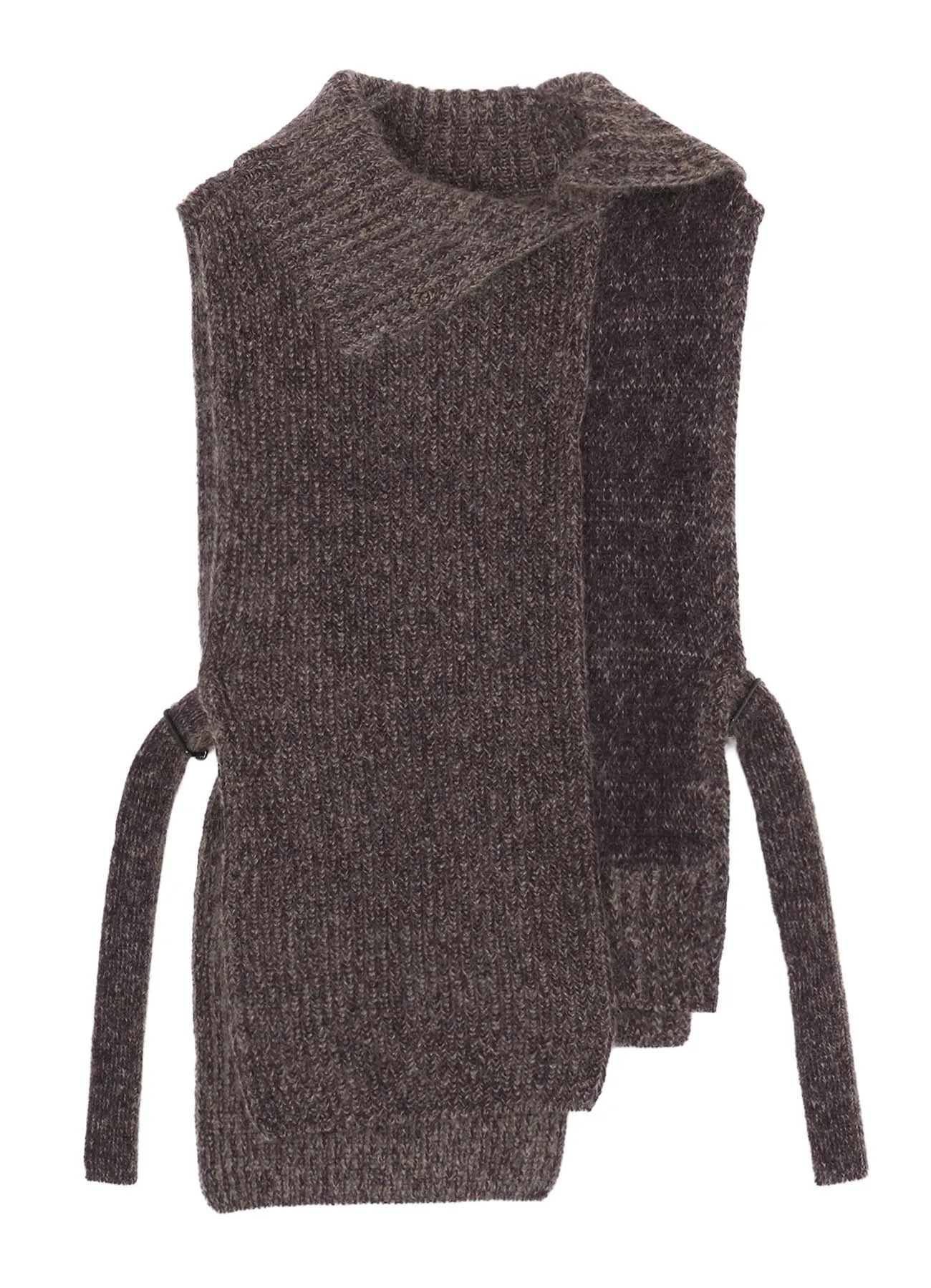 MOHAIR WOOL COMBINATION KNIT VEST sold by Yohji Yamamoto product image thumbnail 2