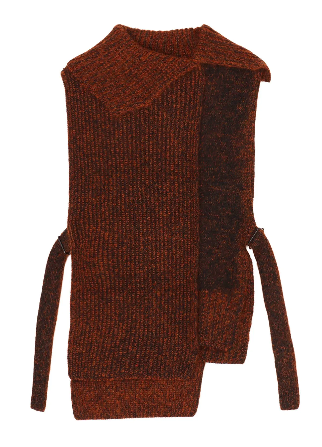 MOHAIR WOOL COMBINATION KNIT VEST sold by Yohji Yamamoto product image thumbnail 2