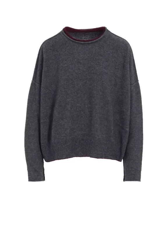 WOOL BLEND BIG PULLOVER sold by Yohji Yamamoto