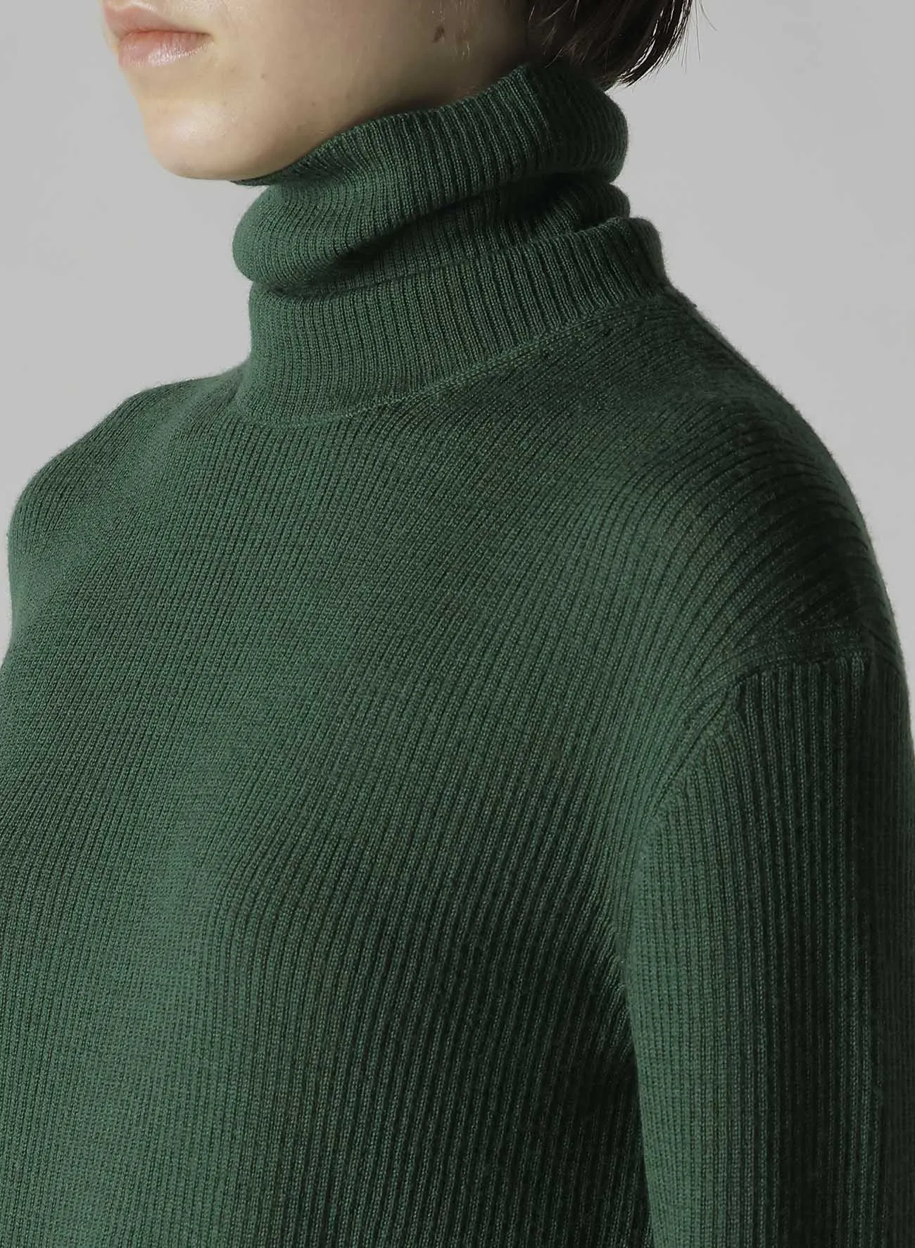 RIB HIGH NECK KNIT sold by Yohji Yamamoto product image thumbnail 5