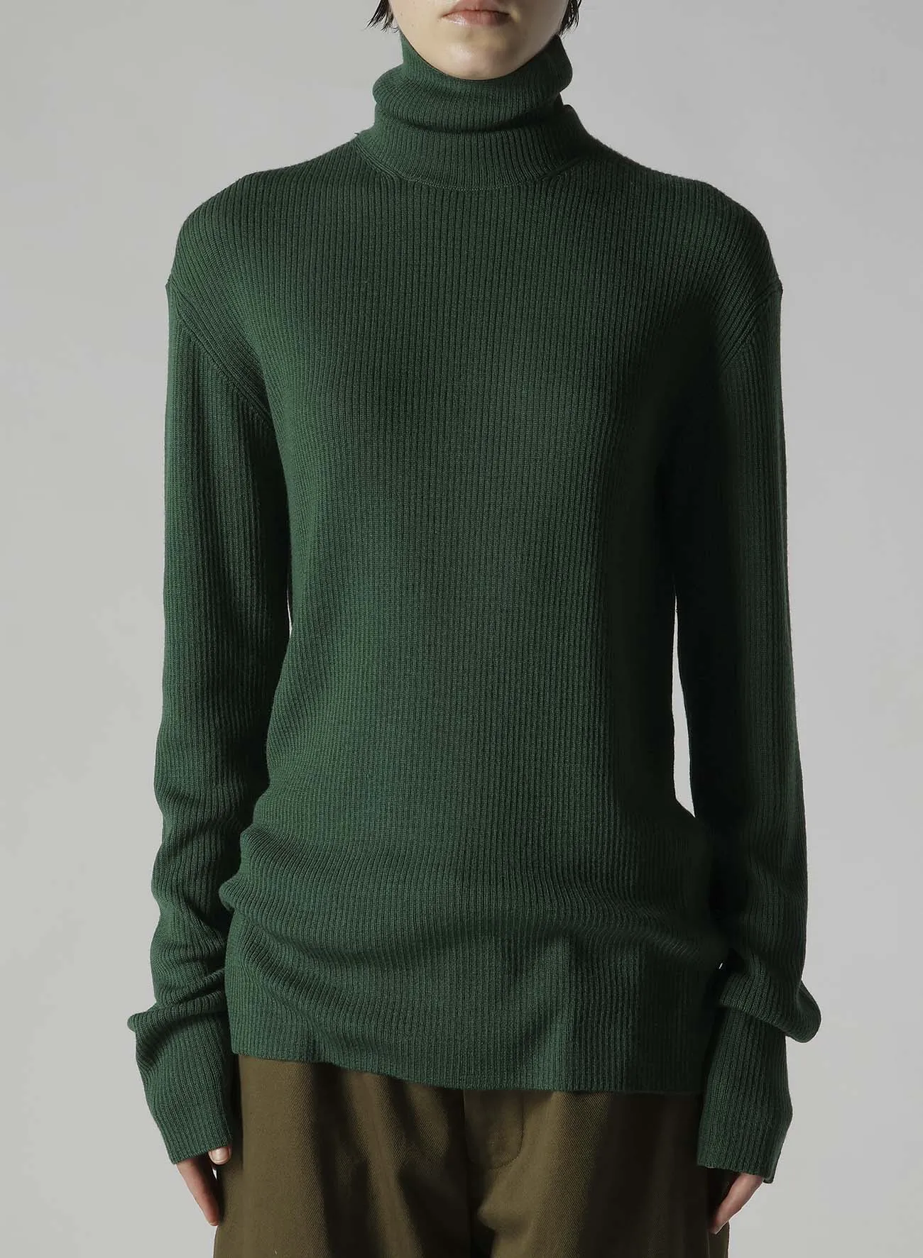 RIB HIGH NECK KNIT sold by Yohji Yamamoto product image thumbnail 4