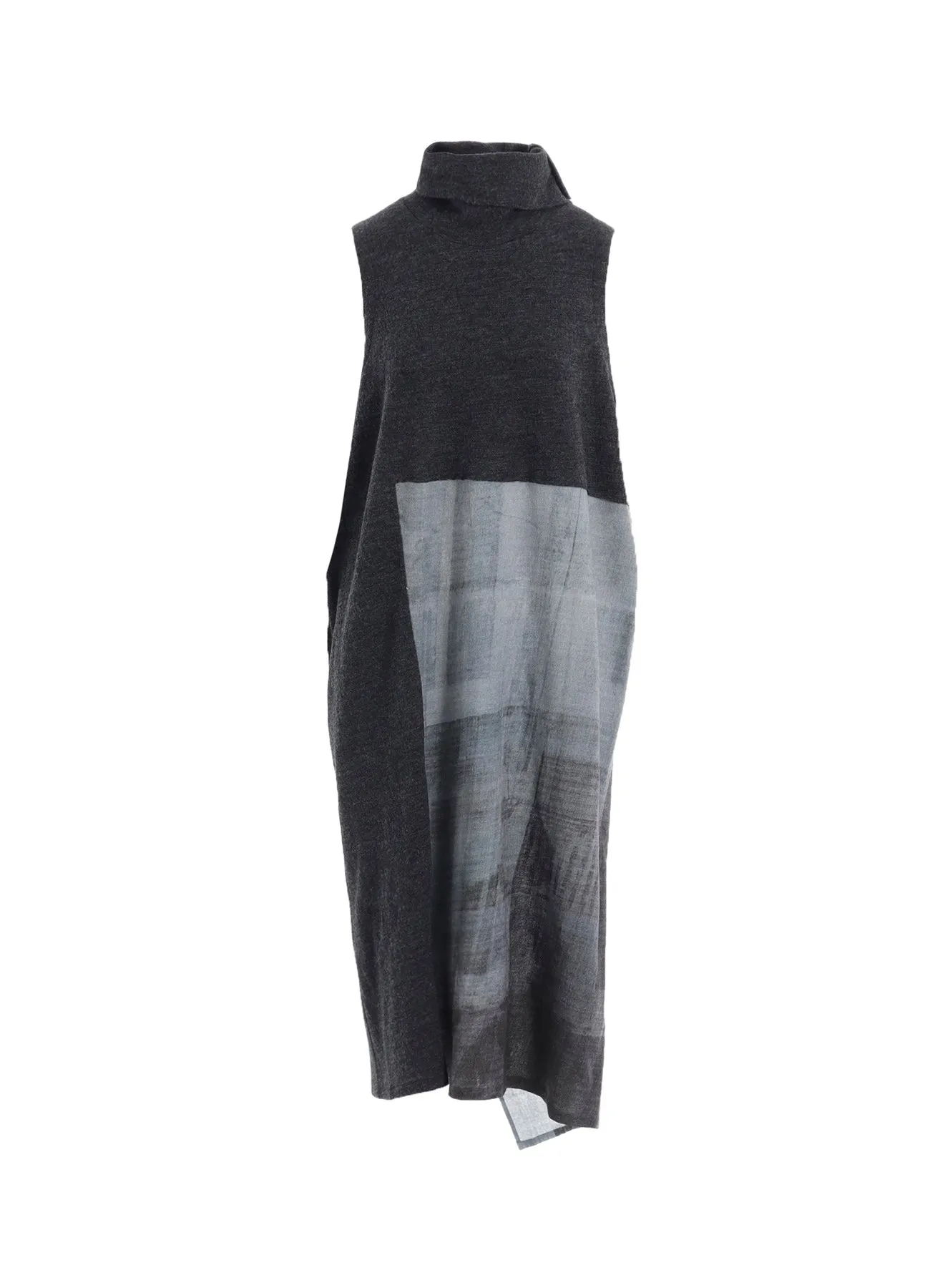 COMBINATION HIGH NECK DRESS sold by Yohji Yamamoto