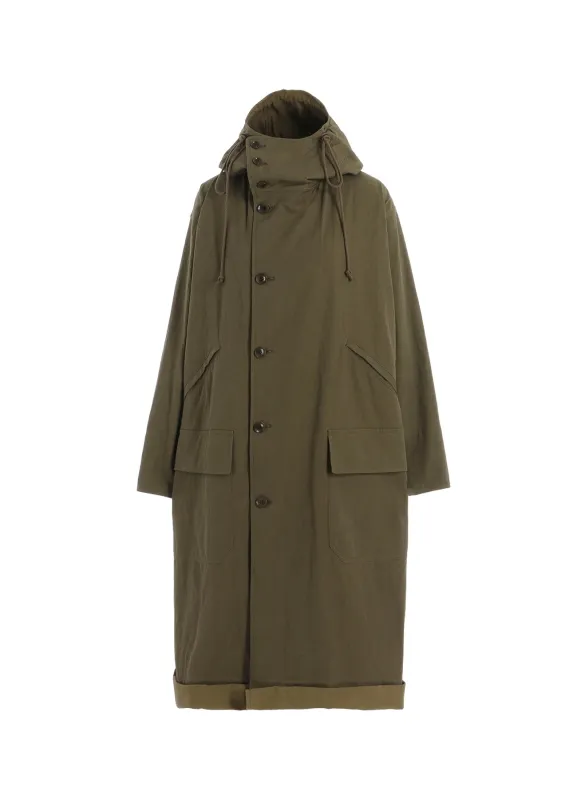 COTTON NYLON GABARDINE MILITARY COAT sold by Yohji Yamamoto