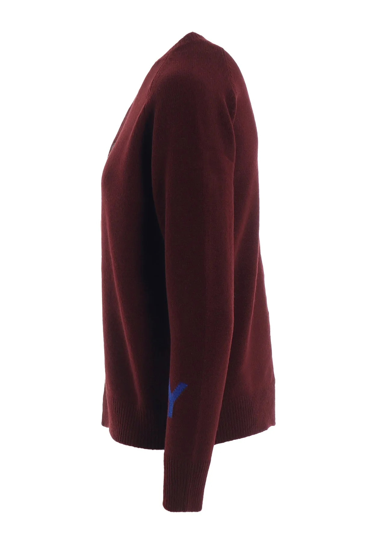 INTARSIA ASYMMETERIC CARDIGAN sold by Yohji Yamamoto product image thumbnail 3